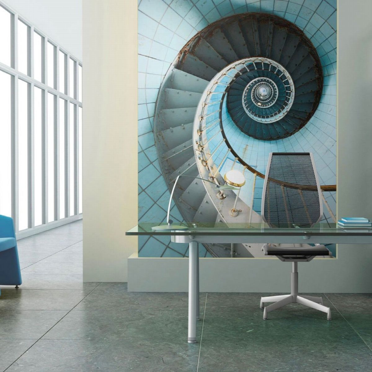 papier peint escalier sans fin