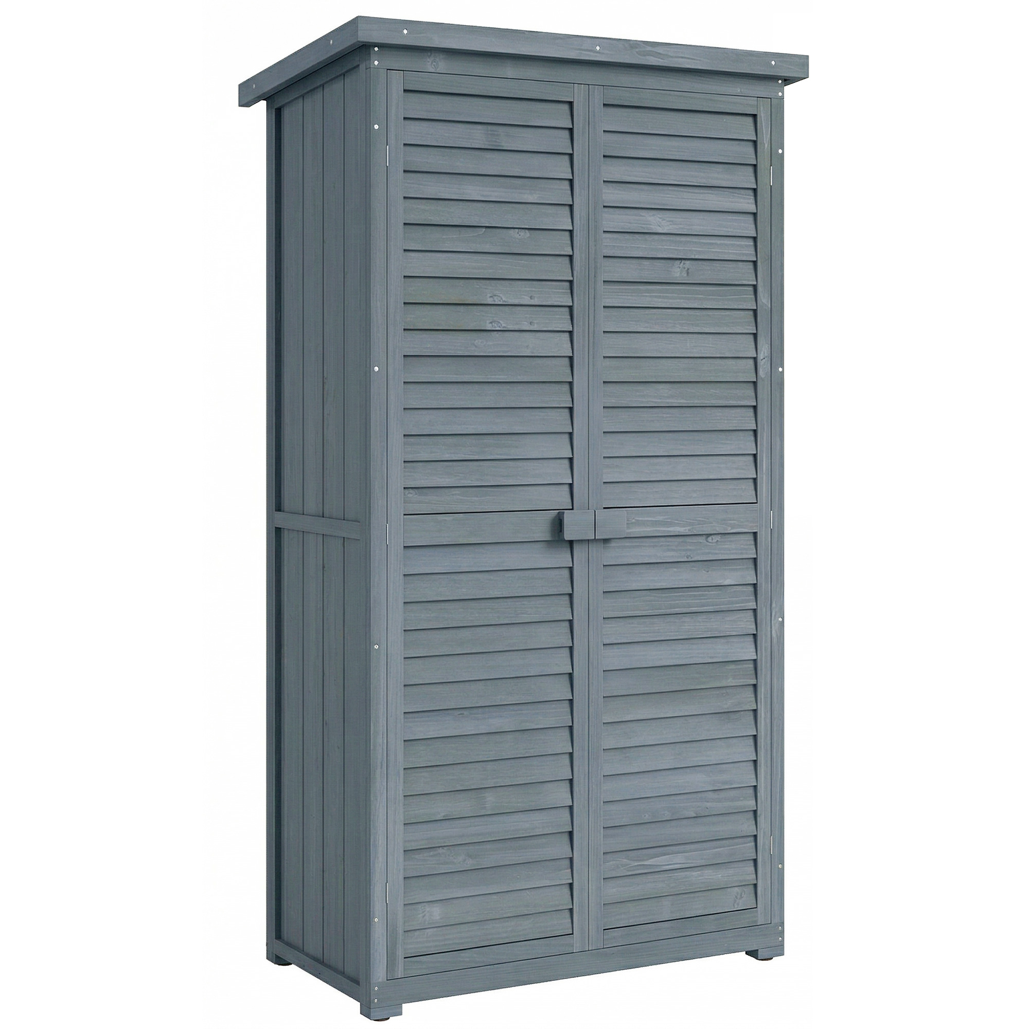 Abri de jardin Bois de sapin Gris, OUTSUNNY