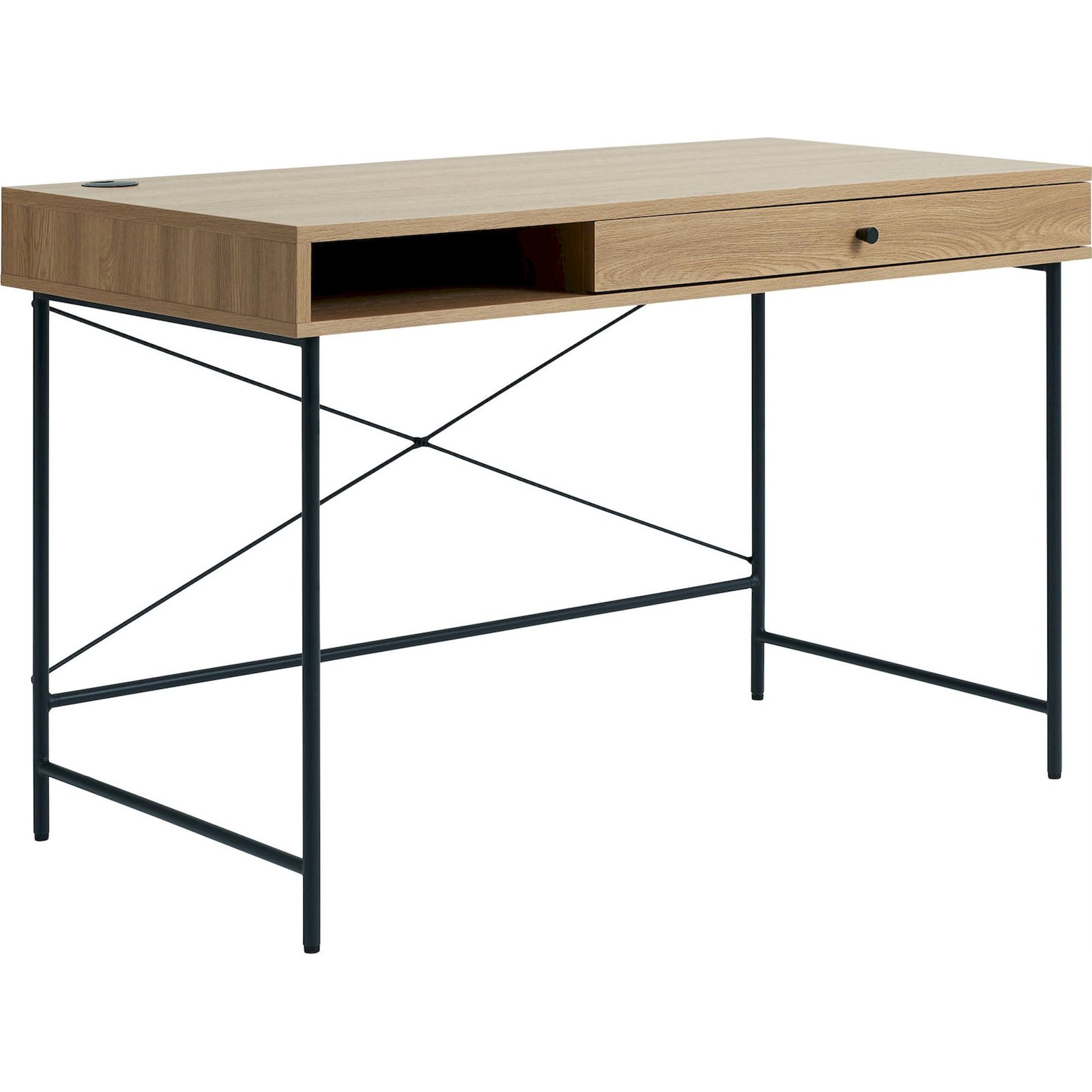 Bureau en métal avec tiroir et niche MOGEST, RECOLLECTION