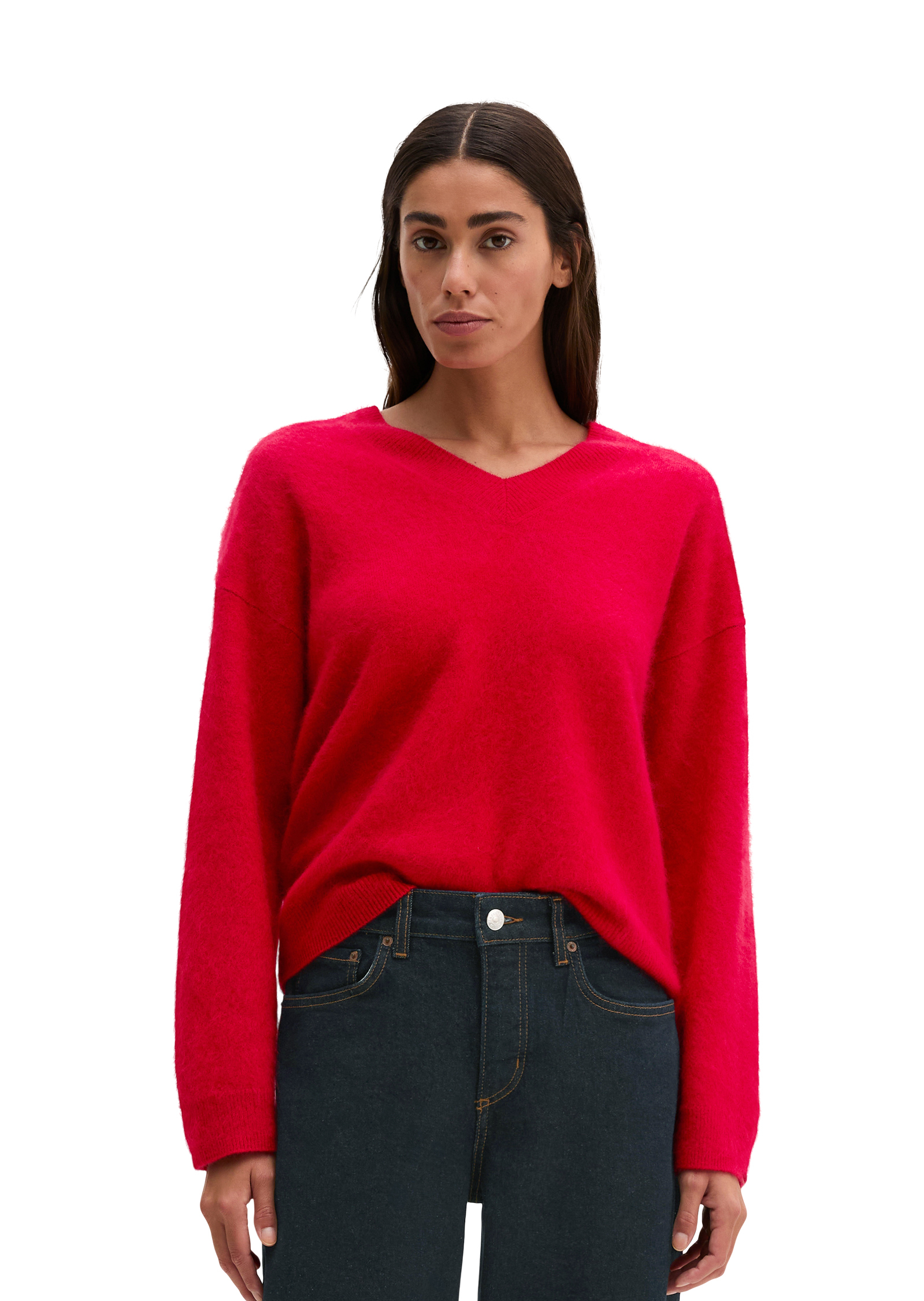 Pull en maille coupe classique en laine mérinos douce, MARC O'POLO