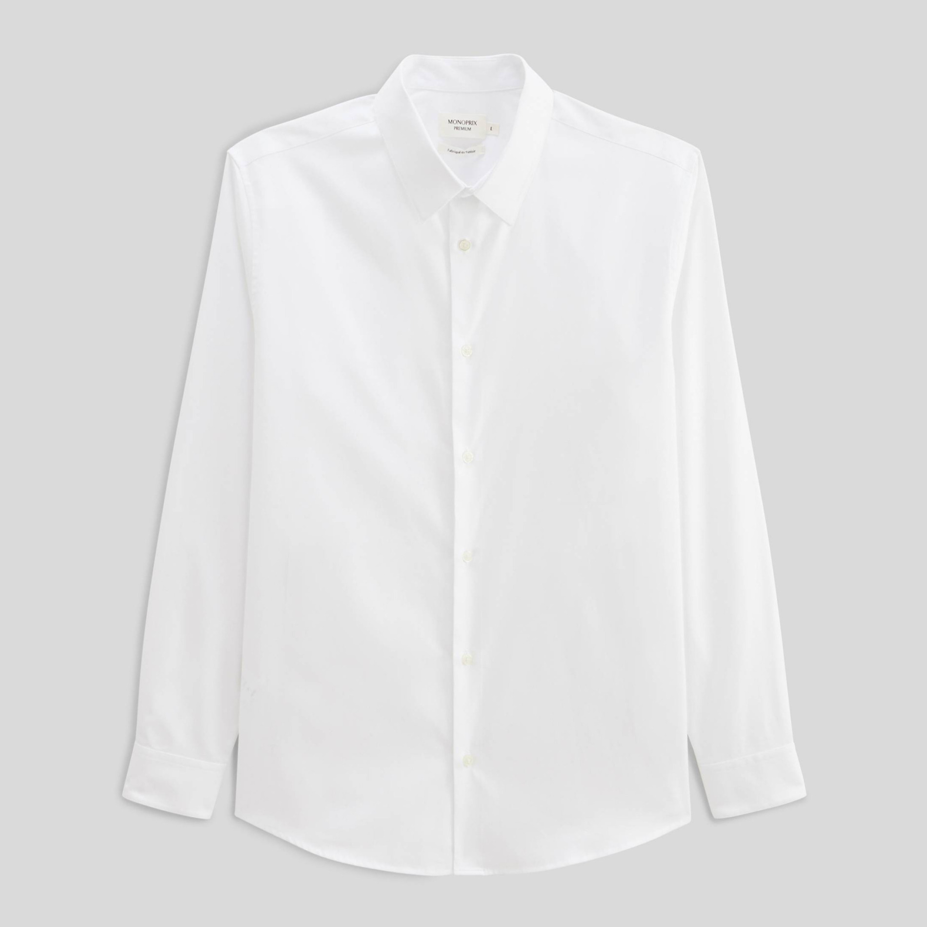 Chemise ville en coton, MONOPRIX