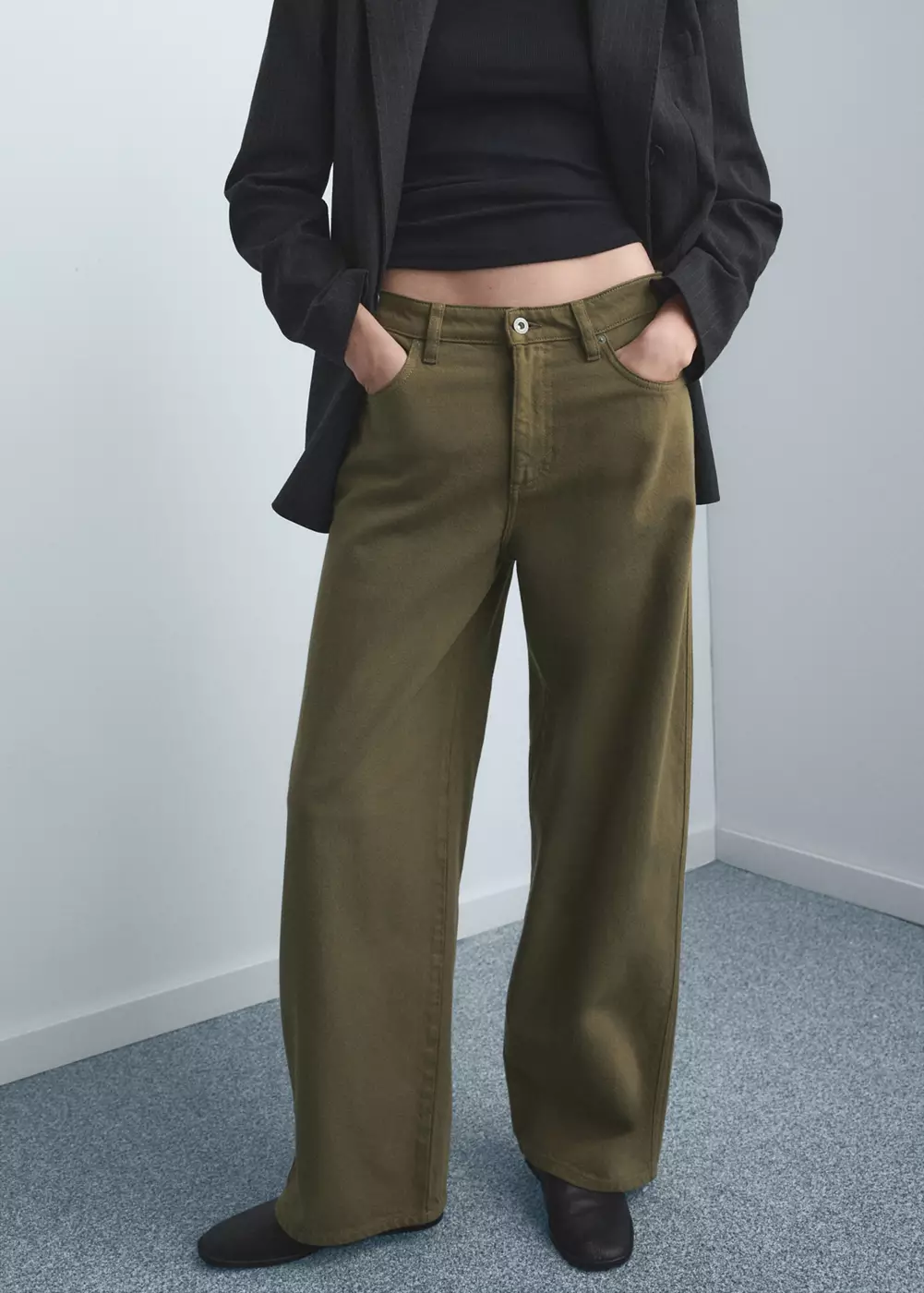 Jean balloon taille basse, MANGO