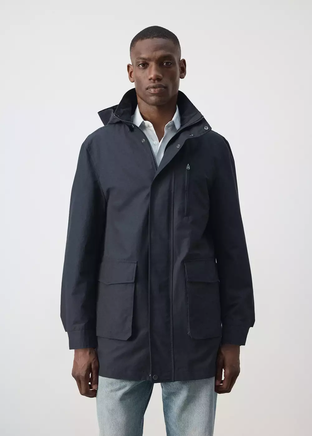 Parka capuche résistante à l’eau, MANGO MAN