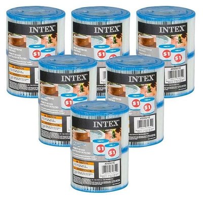 12 Filtres S1 pour Spa  (6 lots de 2 filtres) INTEX