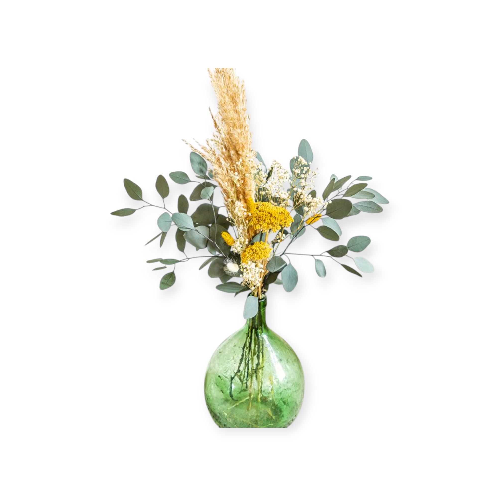 Bouquet de fleurs séchées pour dame jeanne ou vase haut JAYLIS, RECONCILIATION VEGETALE