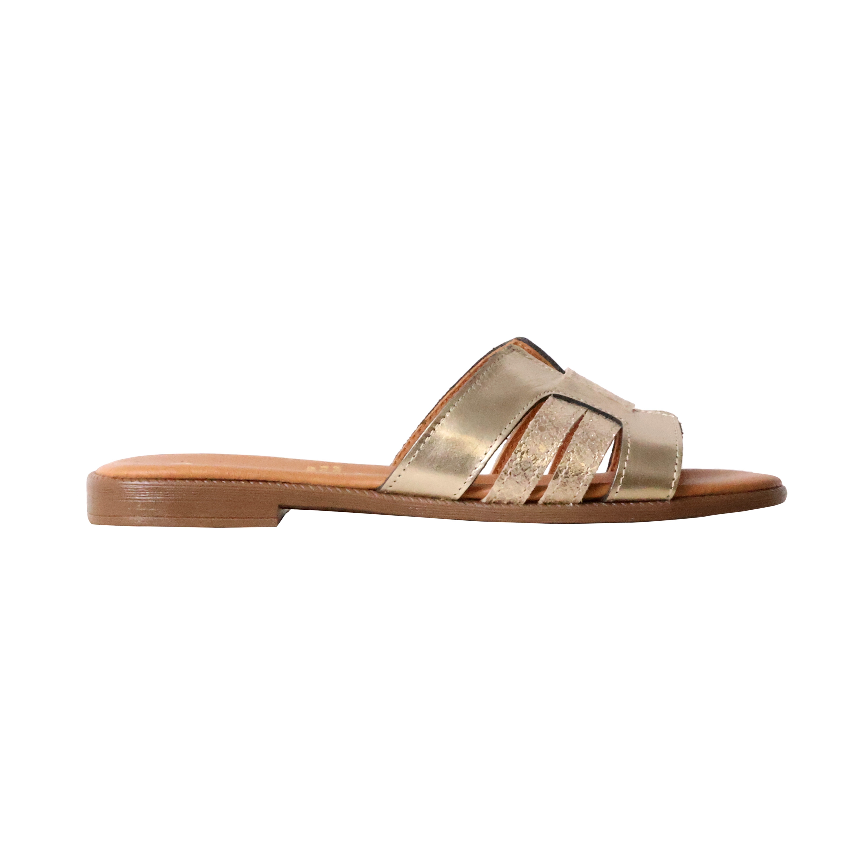 Sandales Plates Cuir Alénoa, THE DIVINE FACTORY