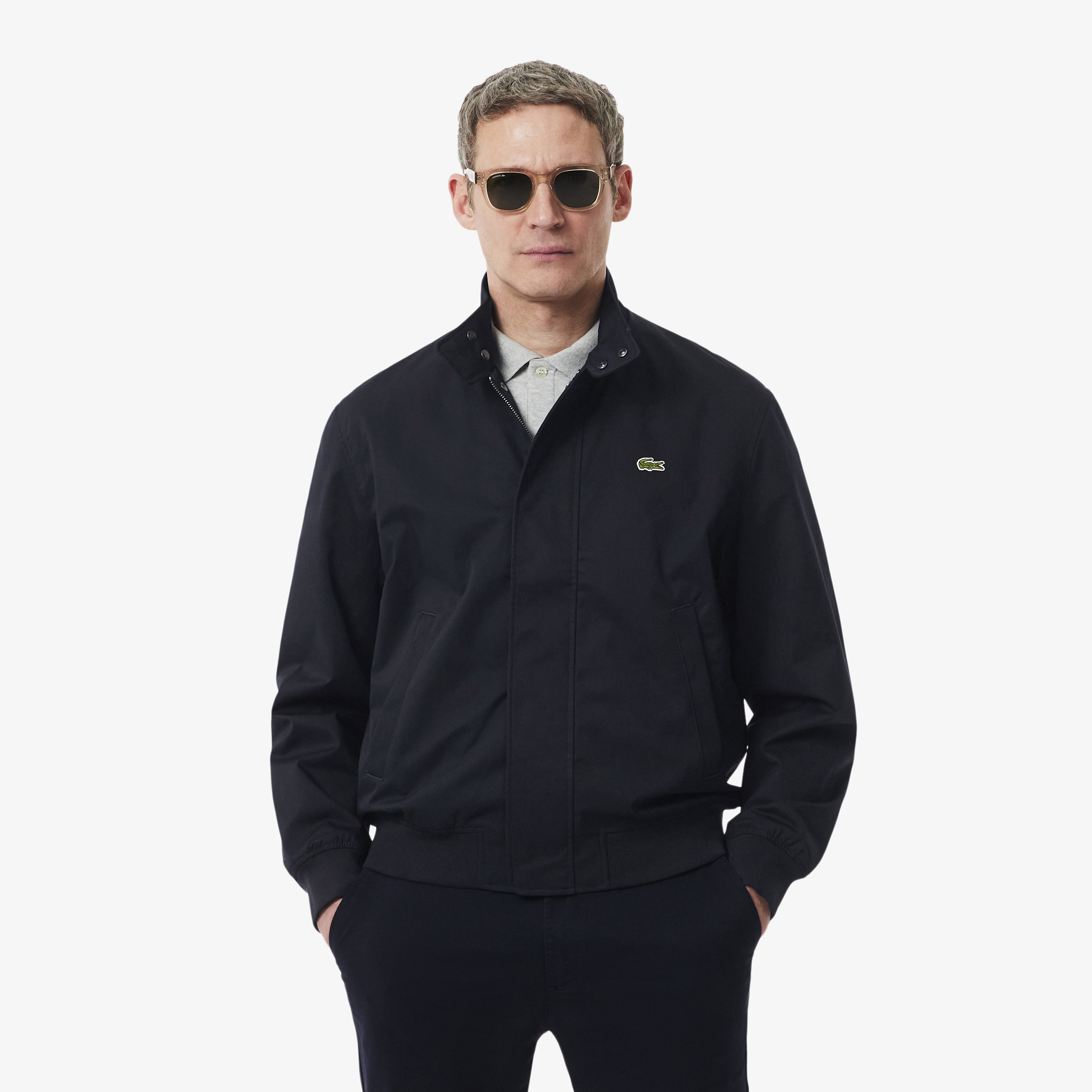 Veste Harrington twill déperlant, LACOSTE
