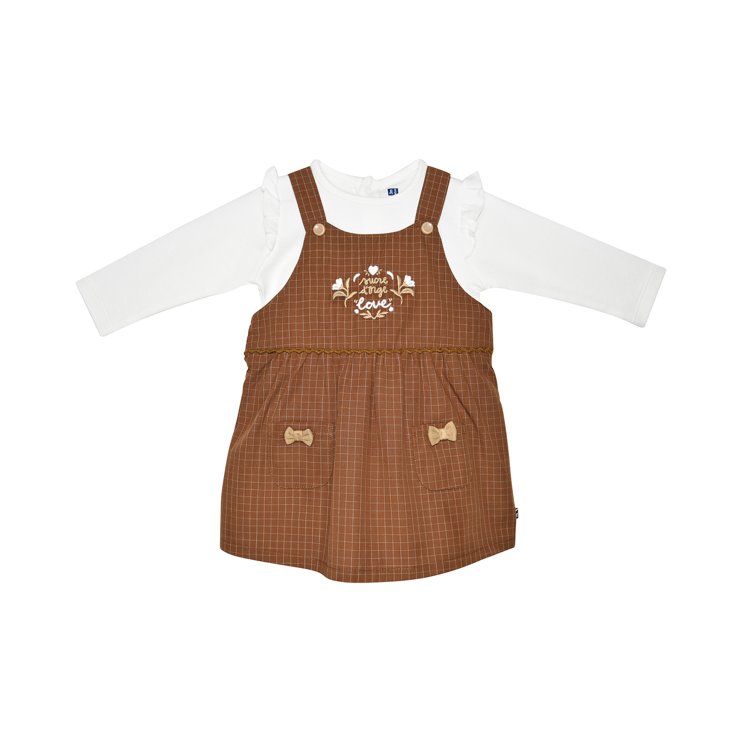 Tee shirt robe idaline tisse teint bebe, SUCRE D'ORGE