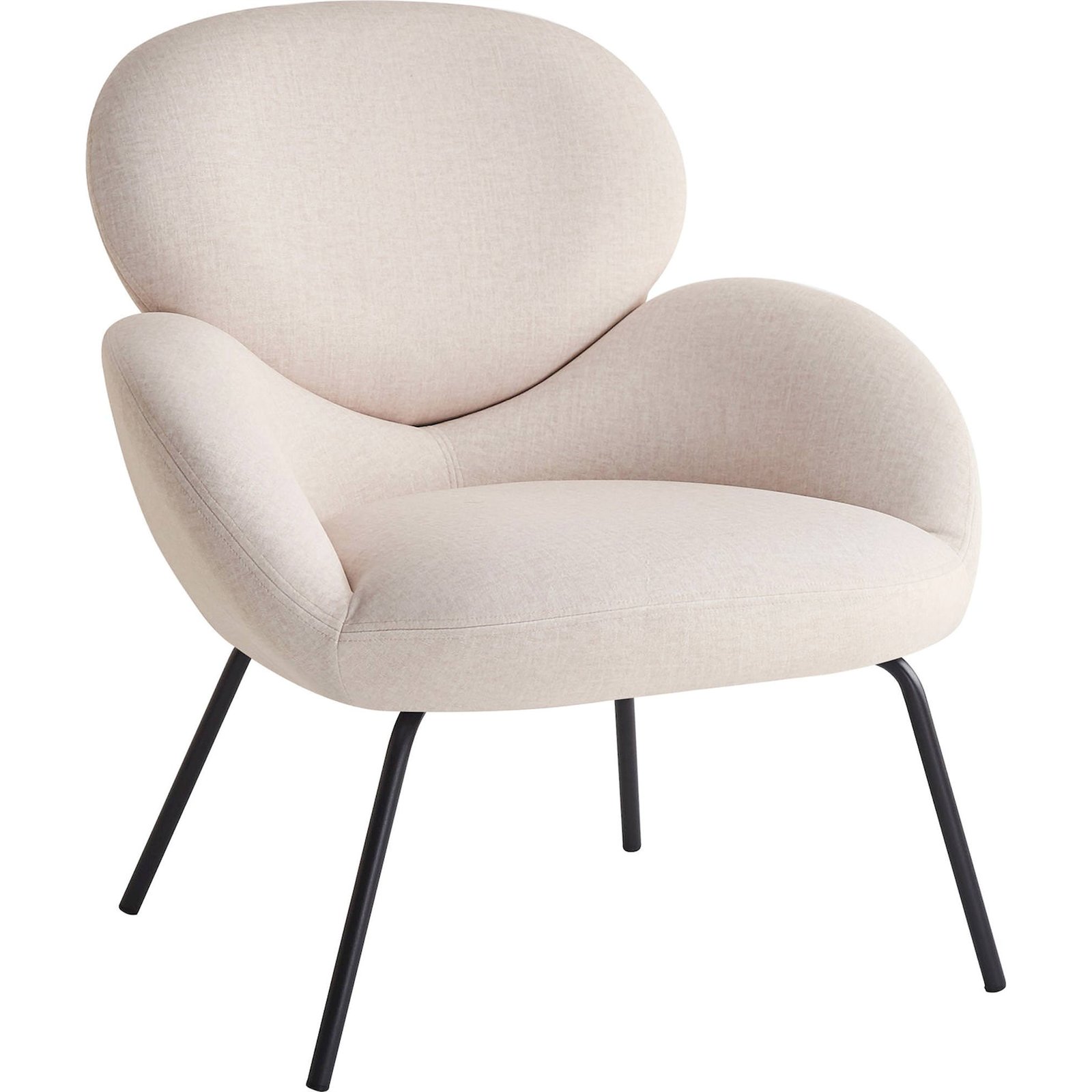 Fauteuil lounge velours collection ALMONE, RECOLLECTION