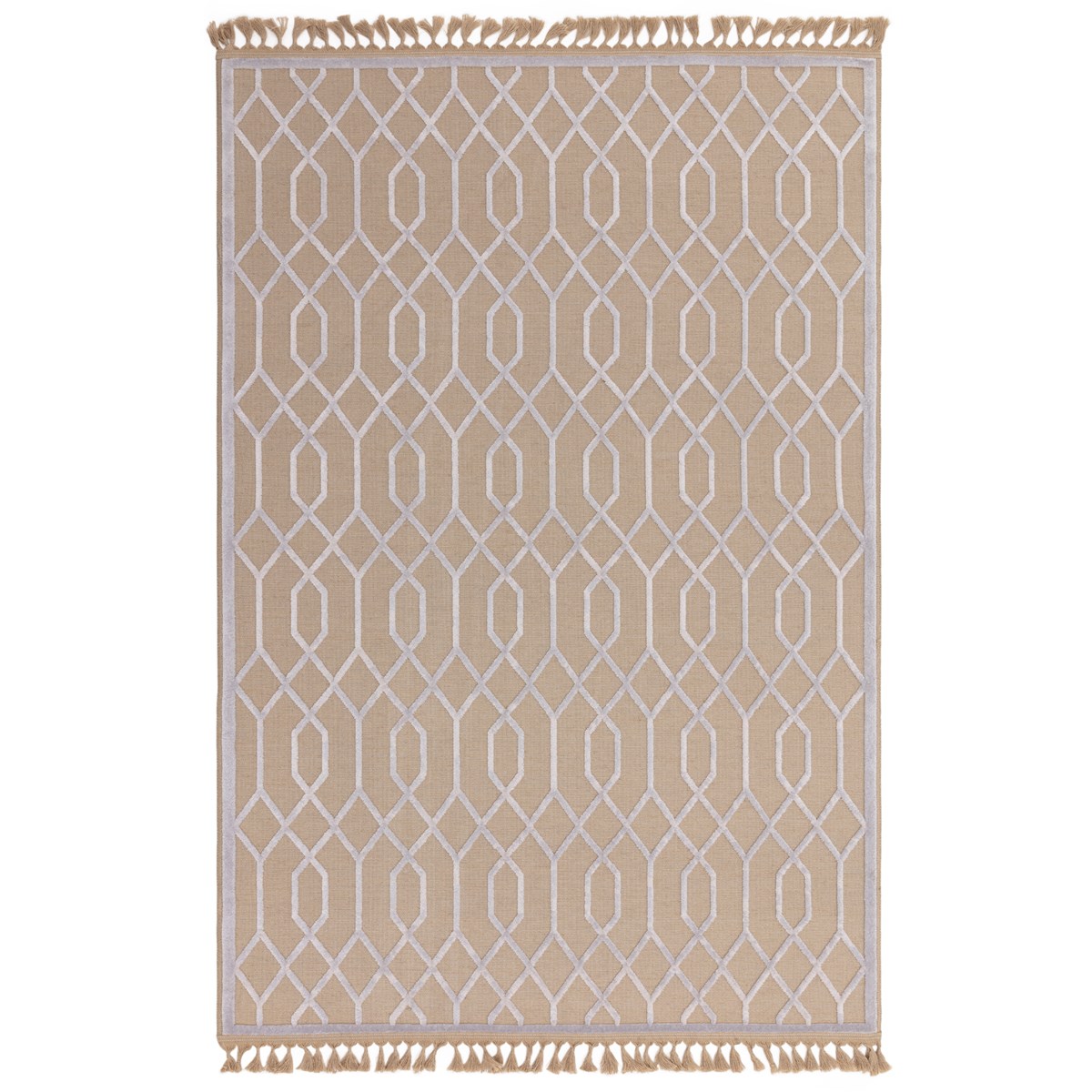 Tapis moderne en jute et coton TORSY, NOVATREND