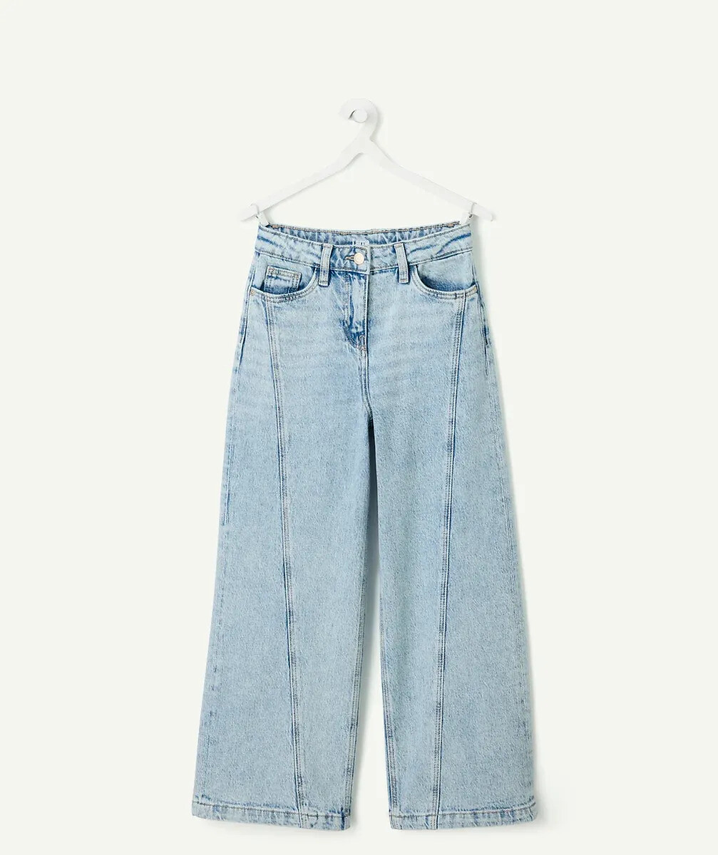 Jean large avec découpe milieu de jambe, TAPE A L'OEIL