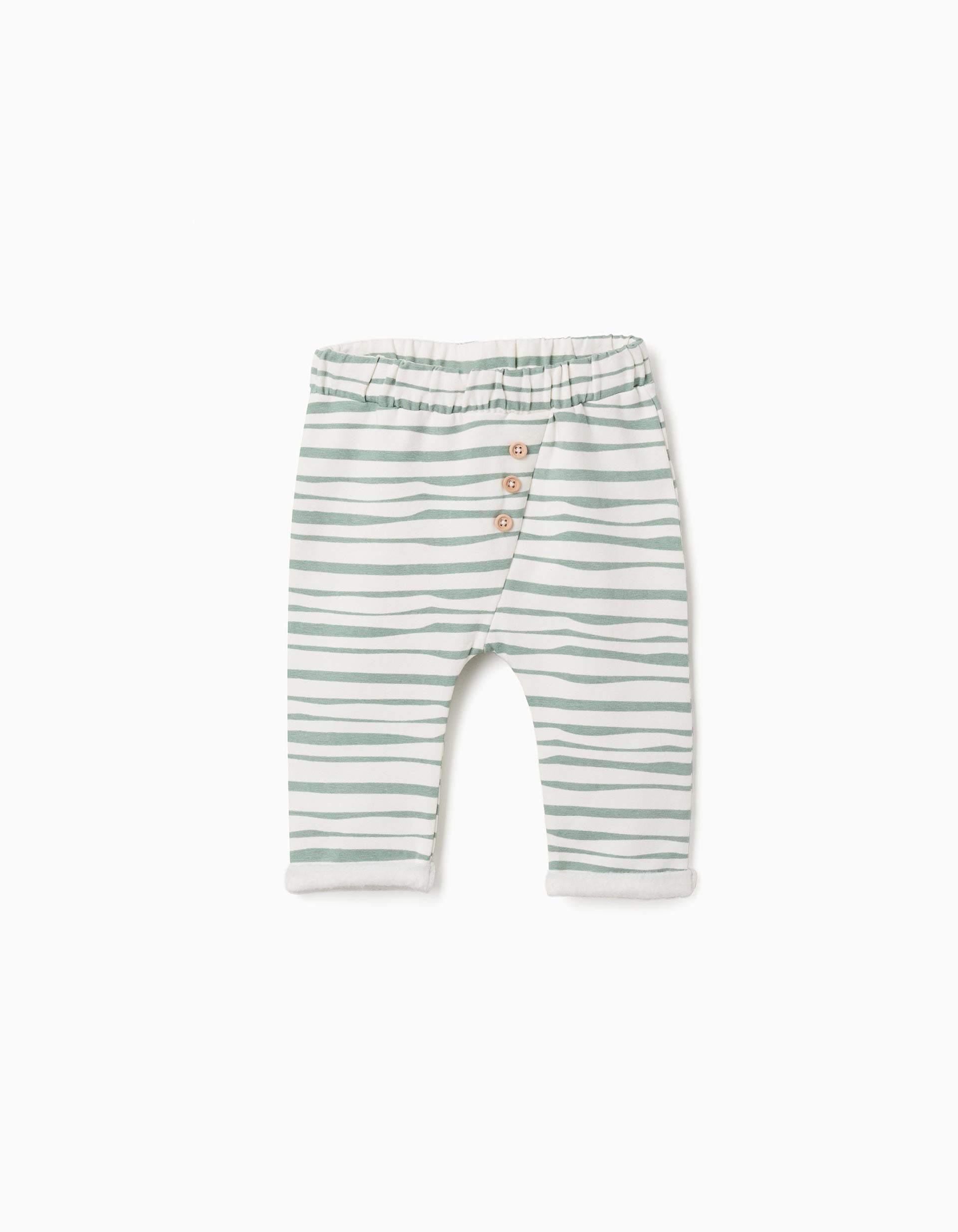 Pantalon en coton peigné à rayures, ZIPPY