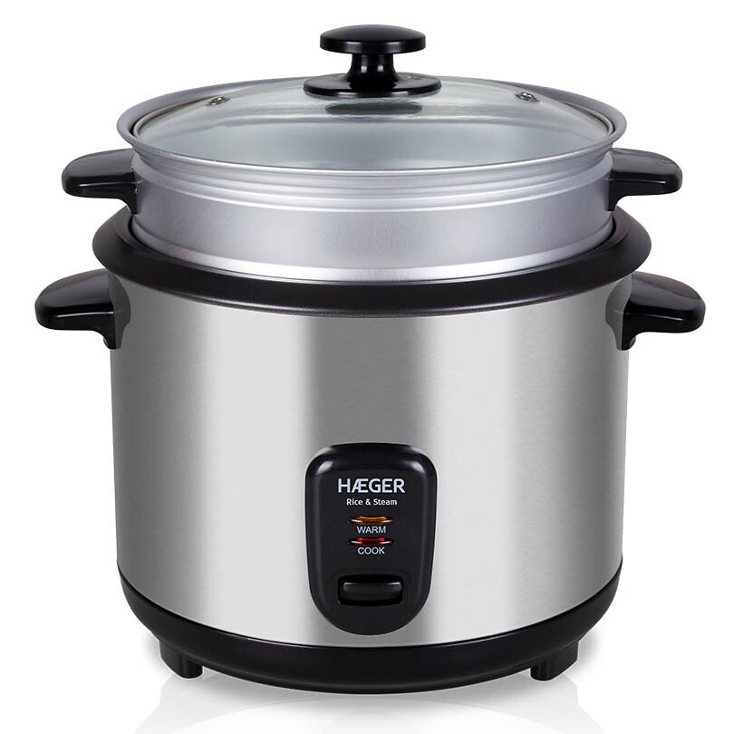 Arrozeira elétrica Rice & Steam - 1.8L, HAEGER, HAEGER