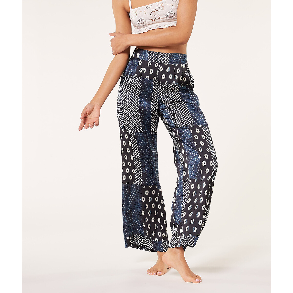 Pantaloni da pigiama batik indaco Etam | La Redoute