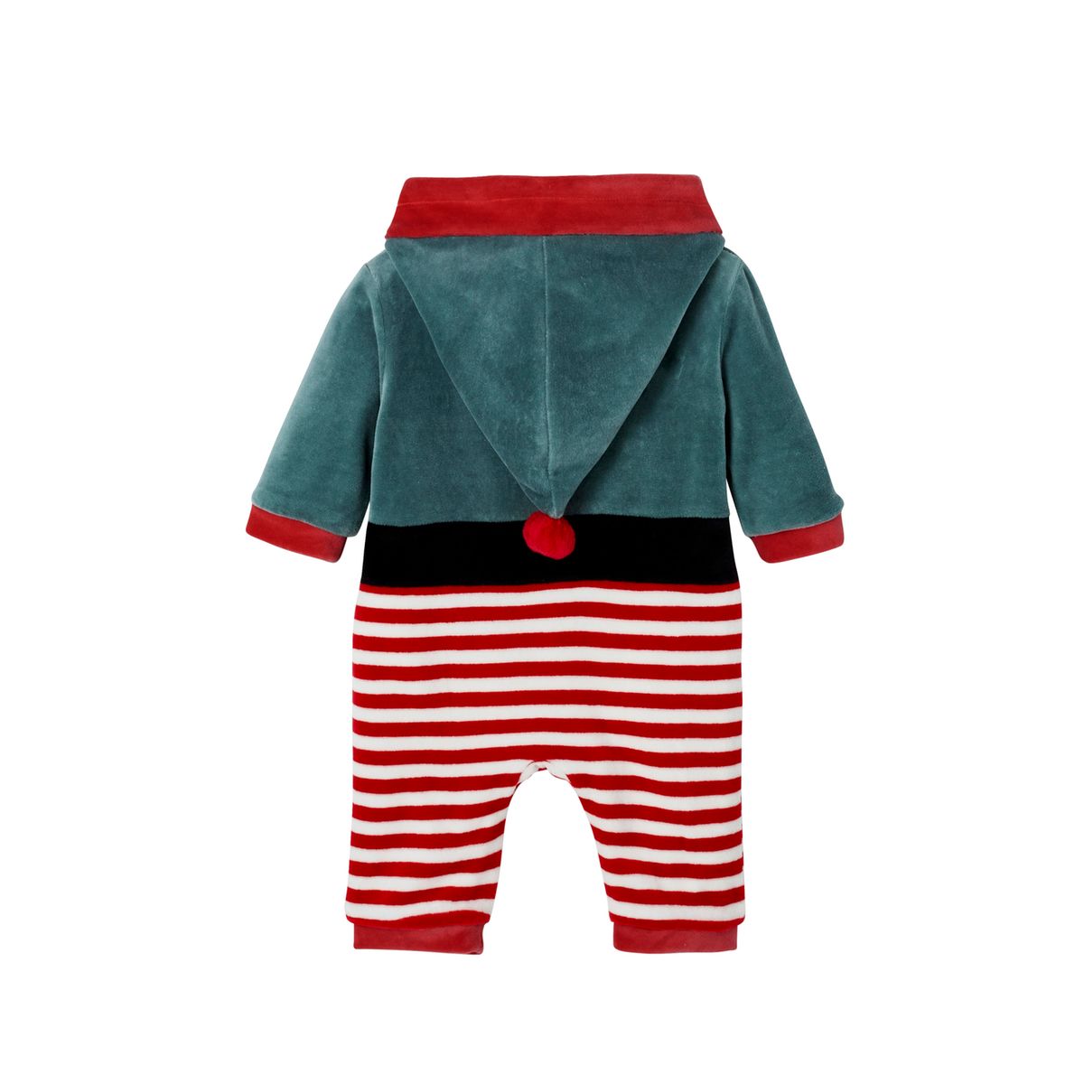 Coffret cadeau de Noël bébé dors-bien en velours + bonnet - rouge brique