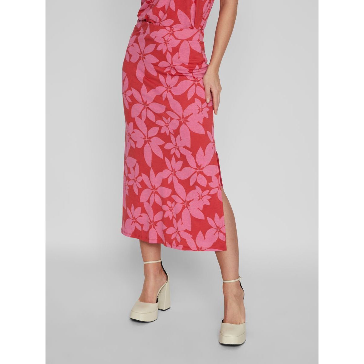 Jupe rouge taille hotsell haute