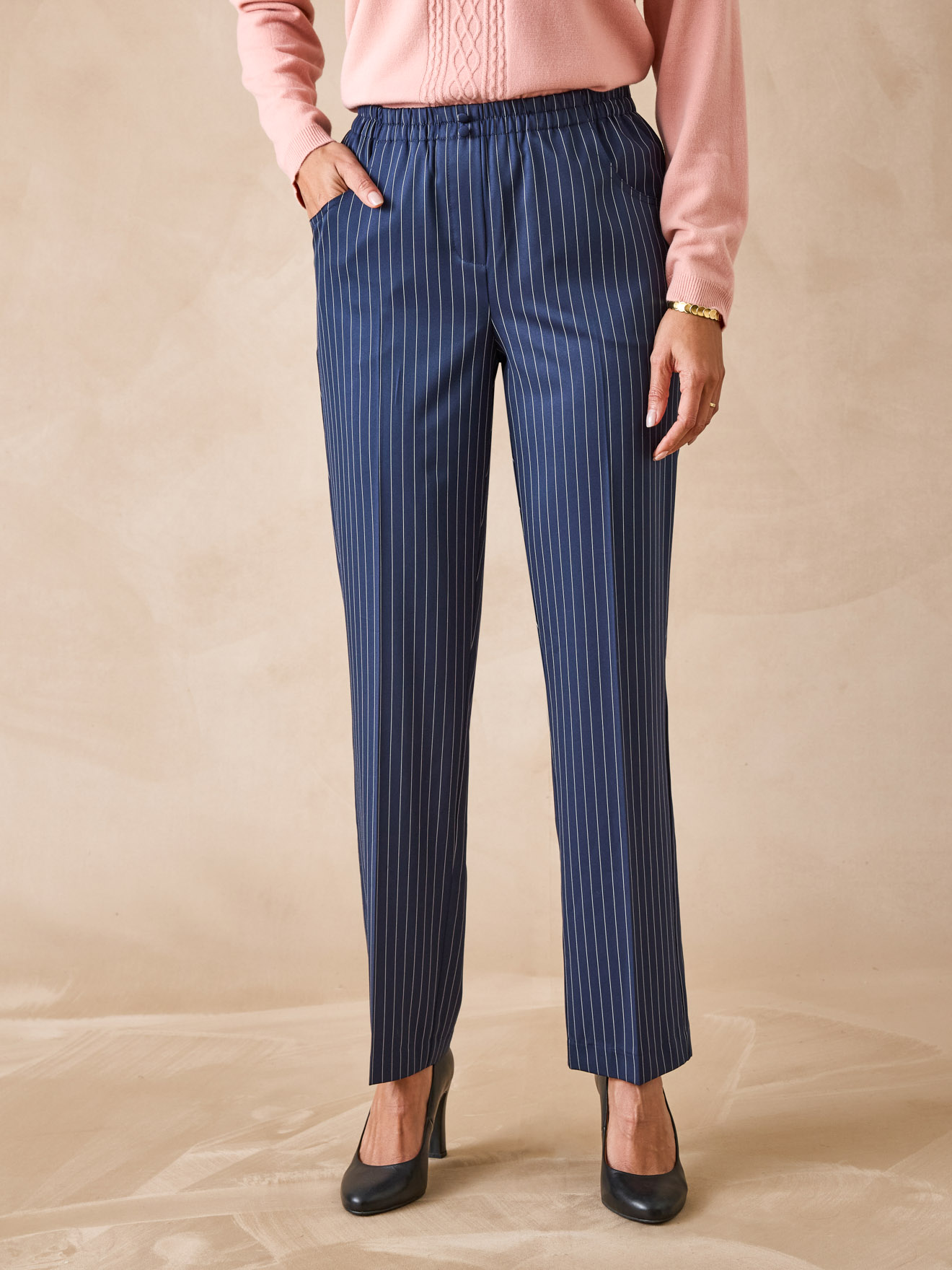 Pantalon femme entièrement élastiqué, DAXON