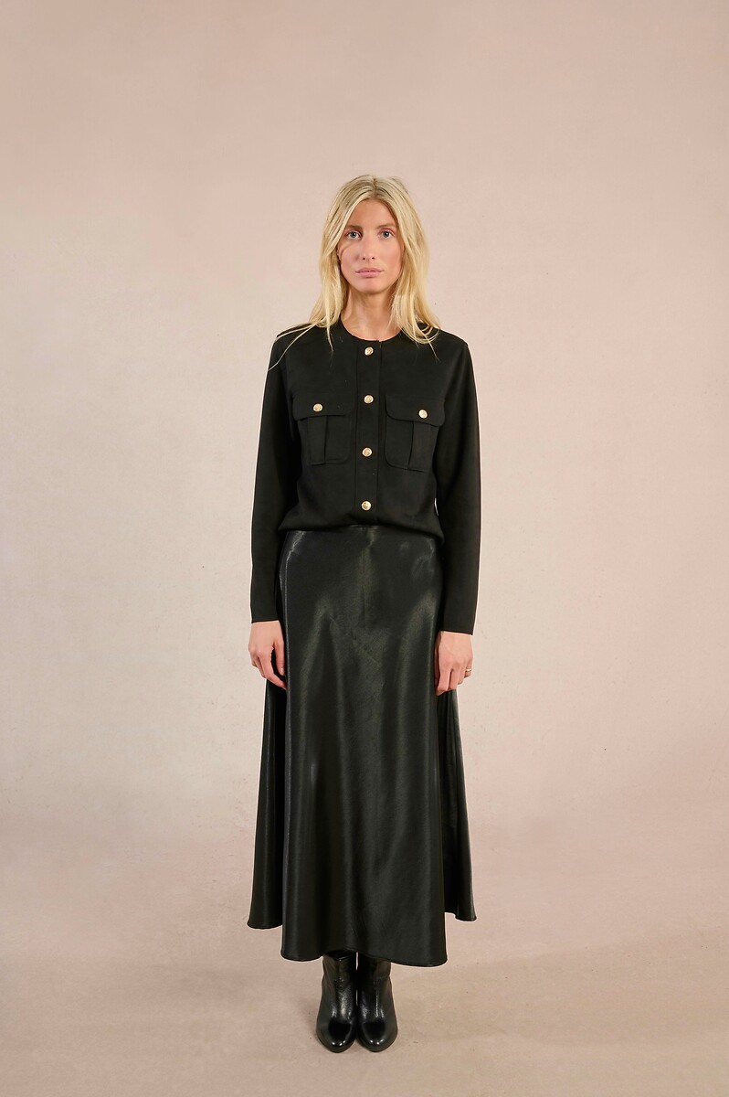 Maxi Satin Skirt, MOLLY BRACKEN