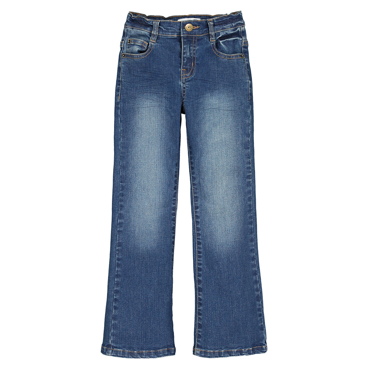 Mid rise bootcut jeans, 2-14 years, stonewashed, La Redoute Collections ...