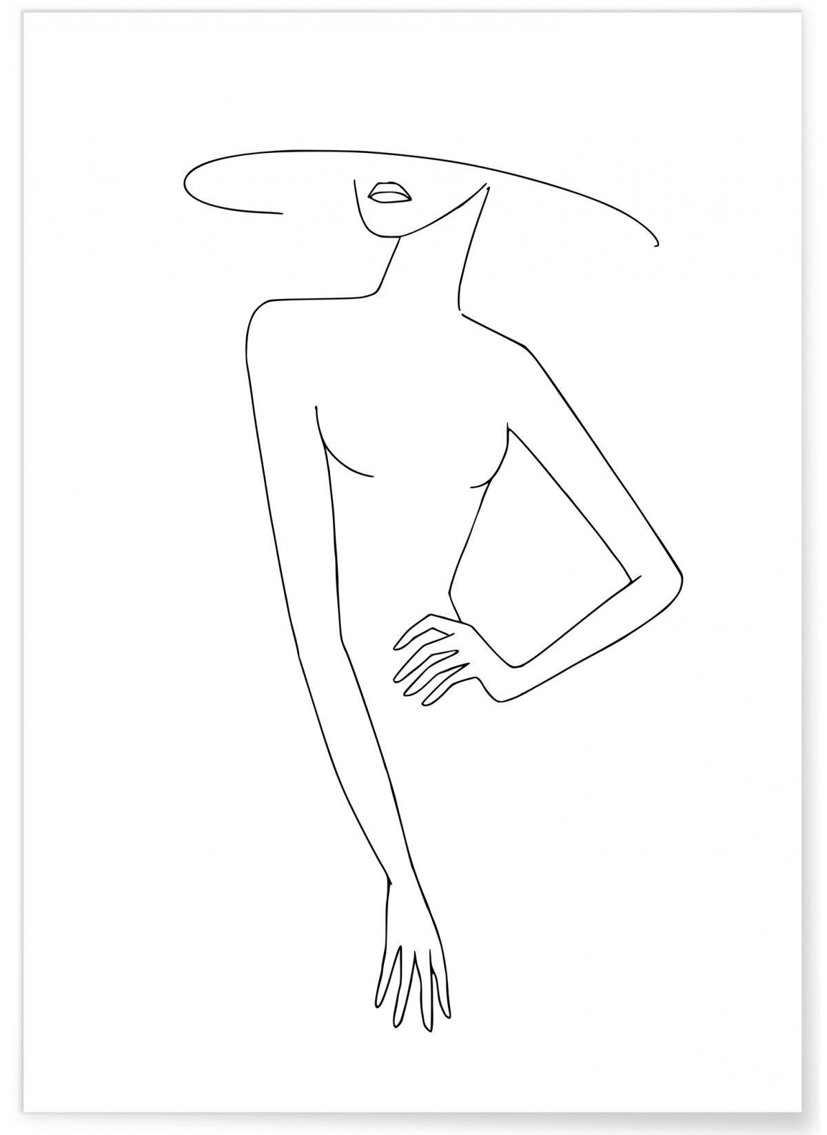 Affiche Line Art Women 4, L'AFFICHERIE