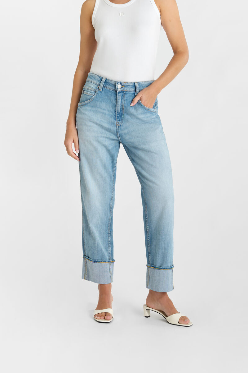 Jeans loose, large 400/60 girlfriend , 7/8ème, LE TEMPS DES CERISES