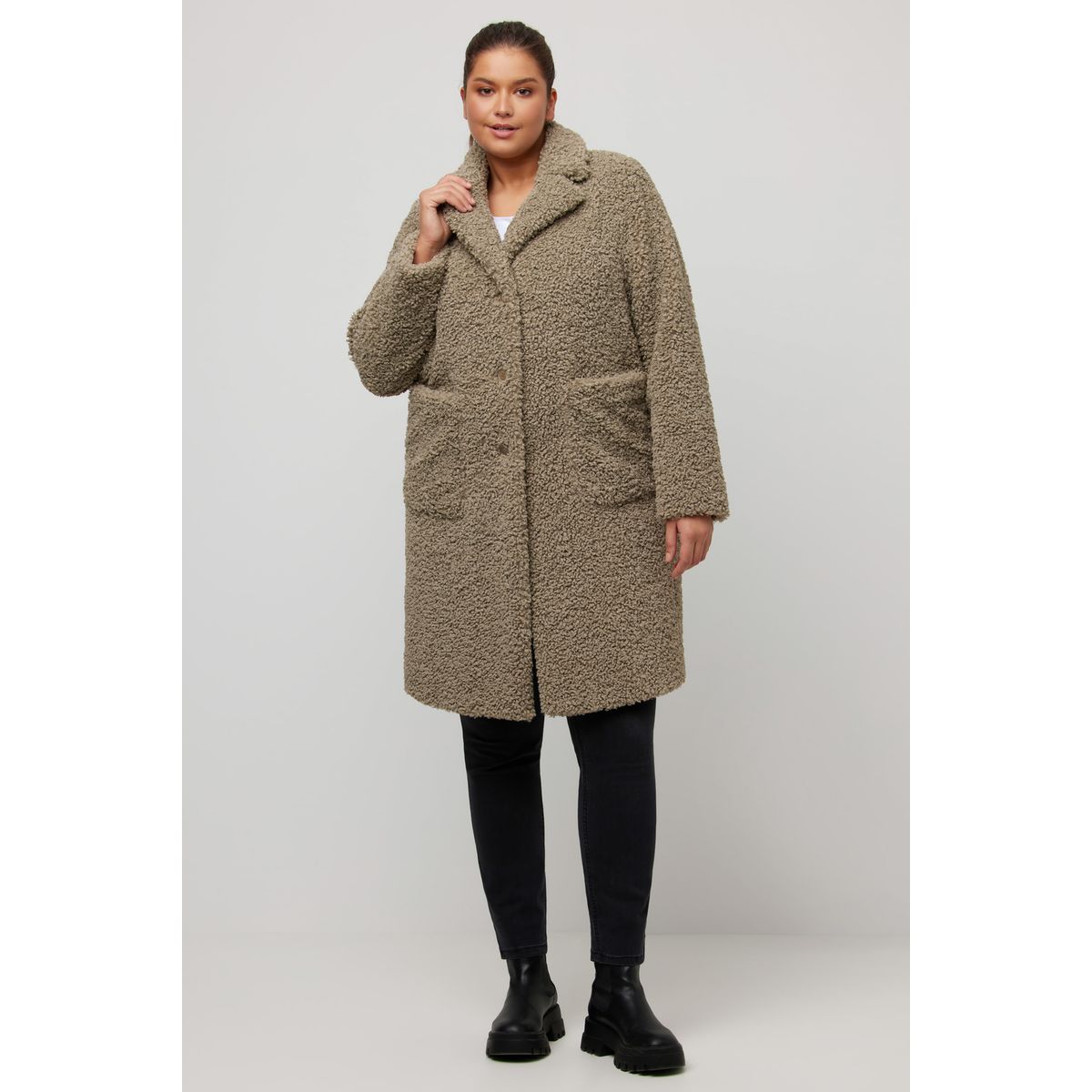 Manteau discount teddy marron