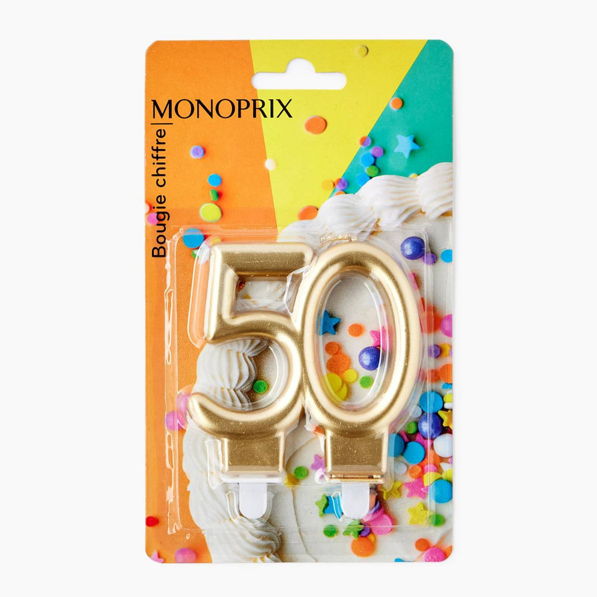 Bougie chiffre n°50, MONOPRIX MAISON