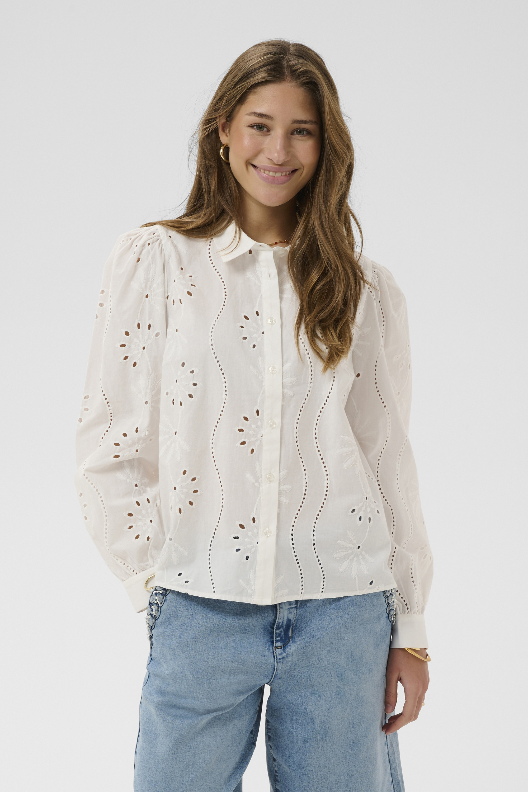Chemise à manches longues, CREAM