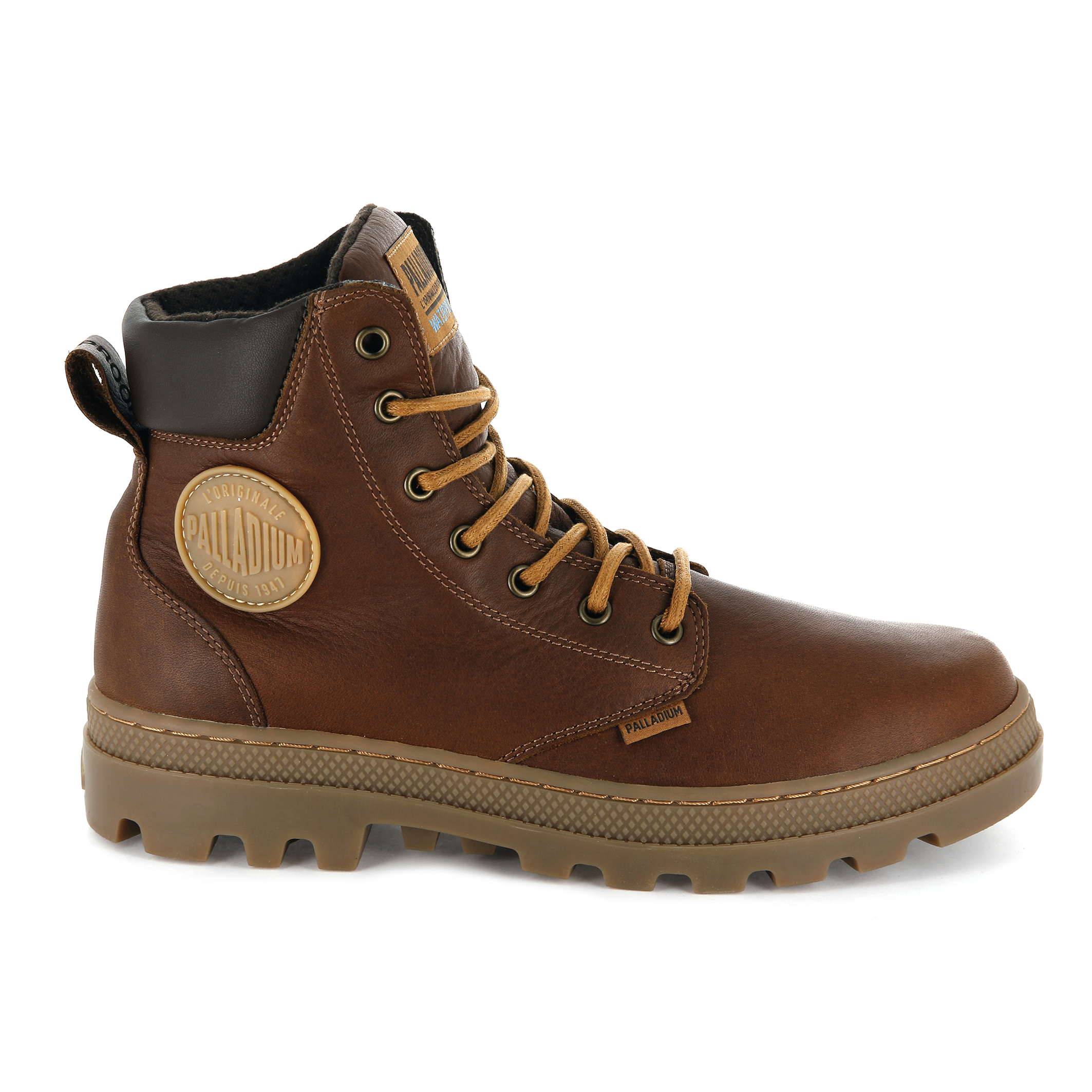 brown palladium boots