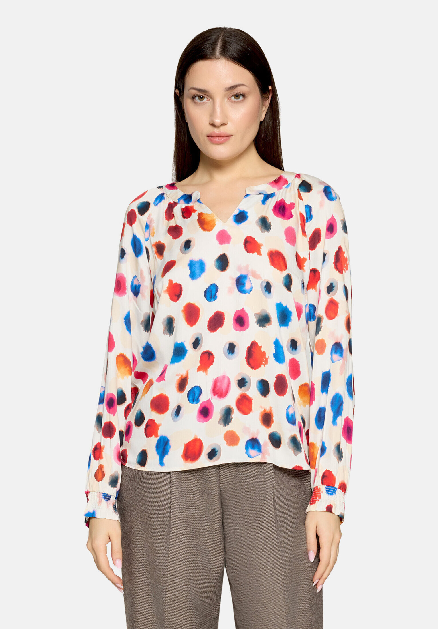 Blouse casual à fronce, CARTOON