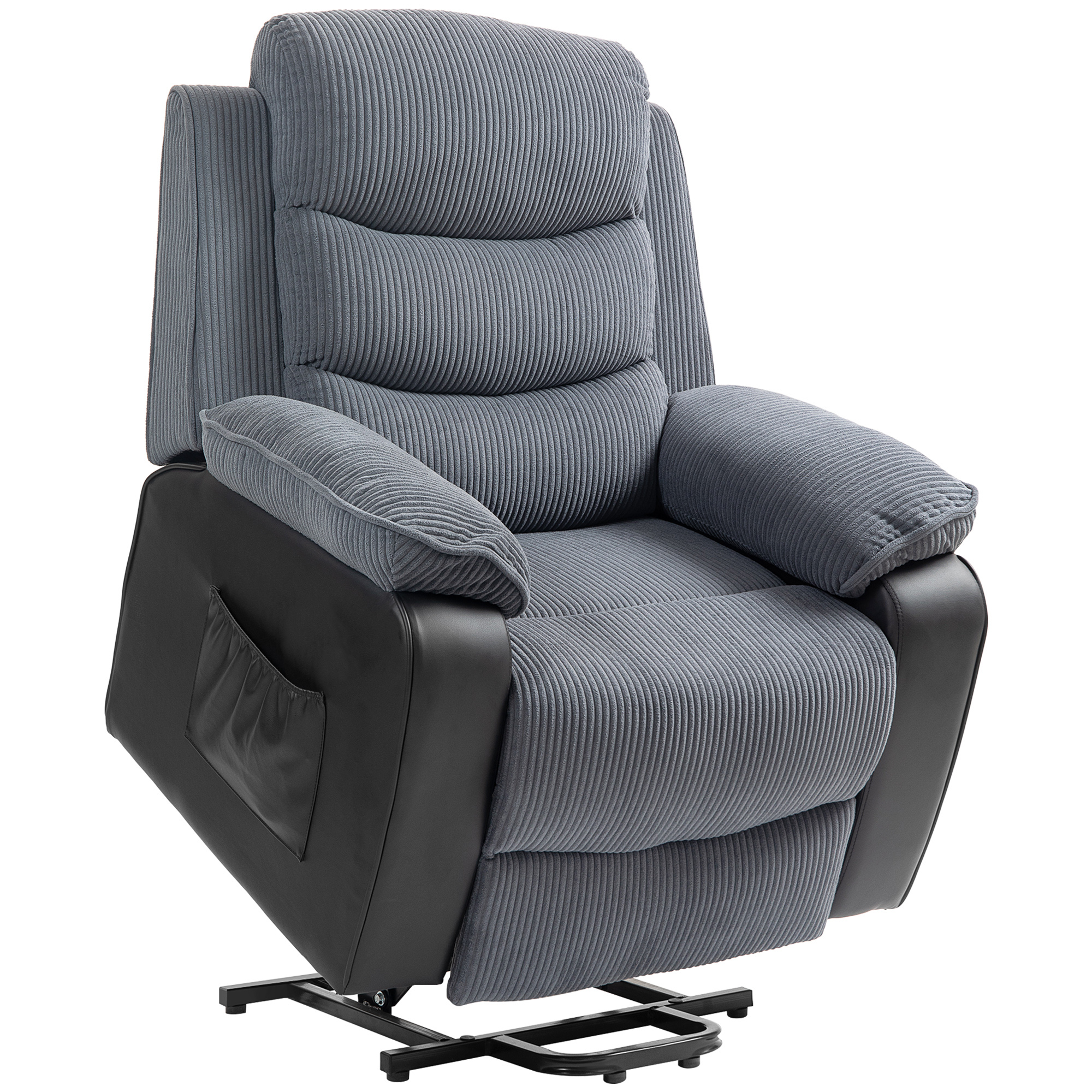 Fauteuil releveur multifonctionnel Velours, HOMCOM