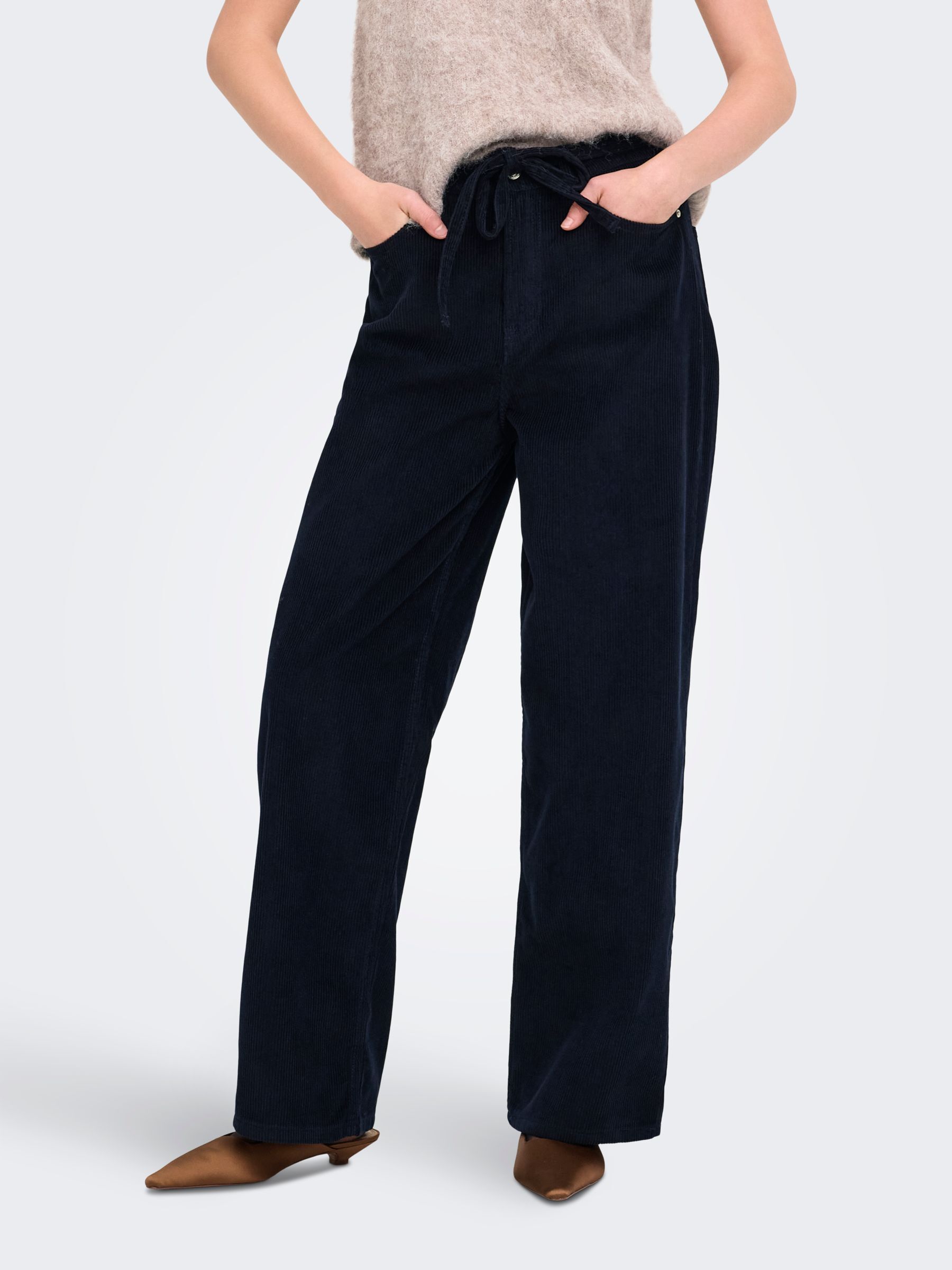 Pantalon À Jambe Large, ONLY