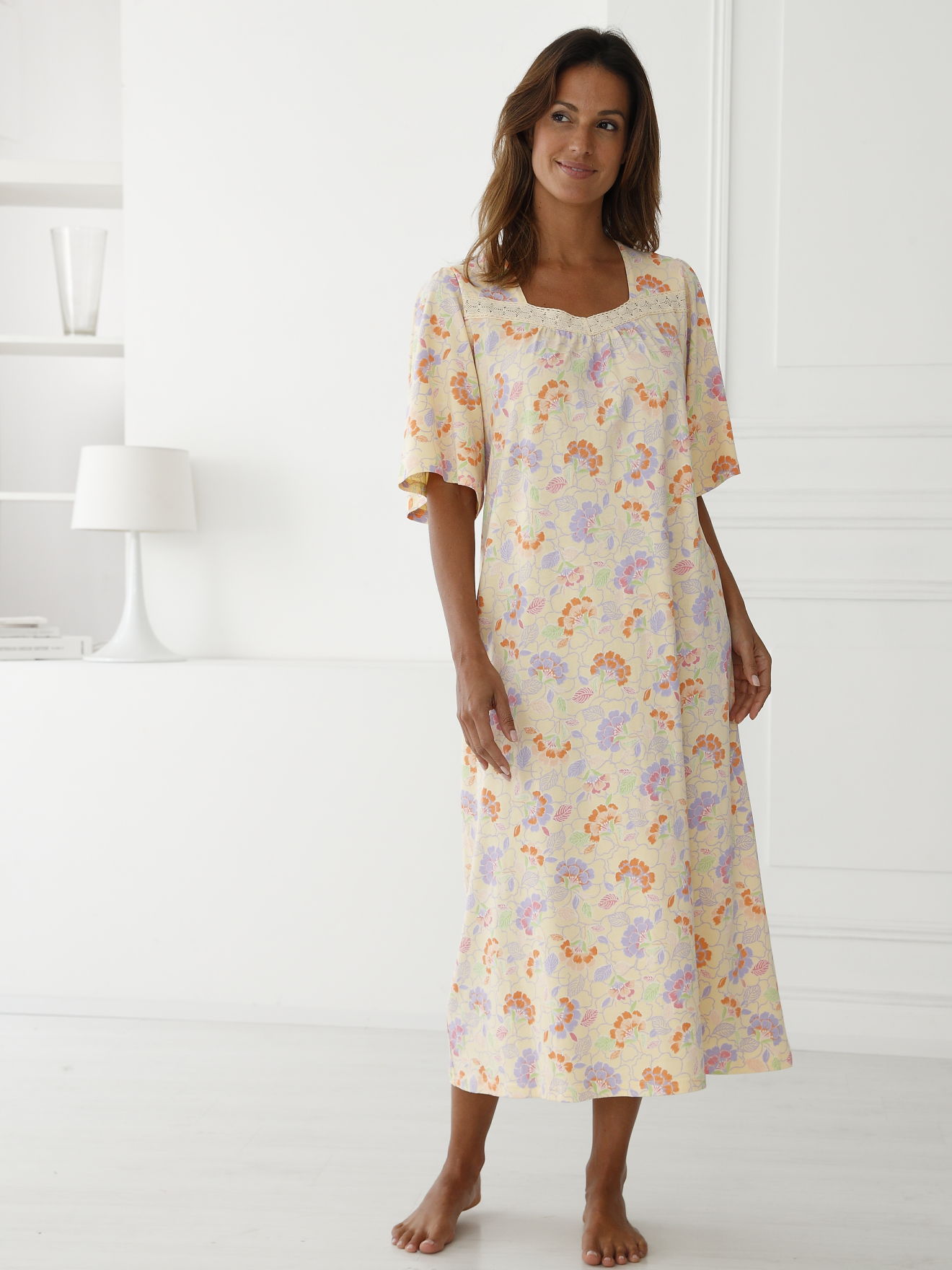 Chemise de nuit en jersey pur coton, DAXON