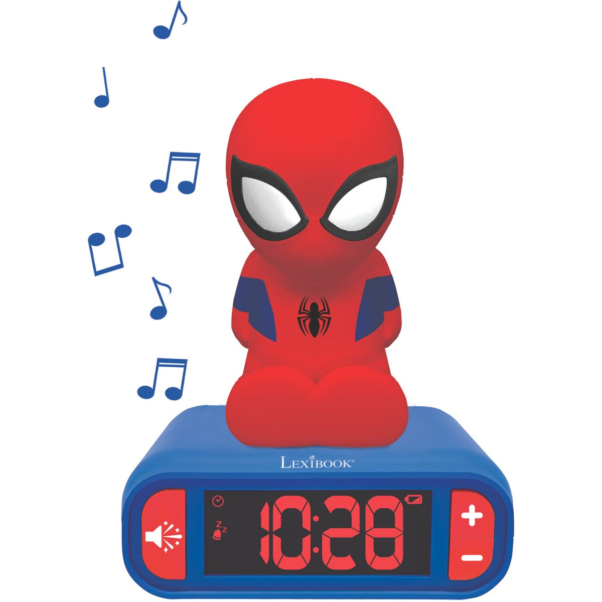 Réveil Avec Veilleuse En 3d Design Spiderman, LEXIBOOK