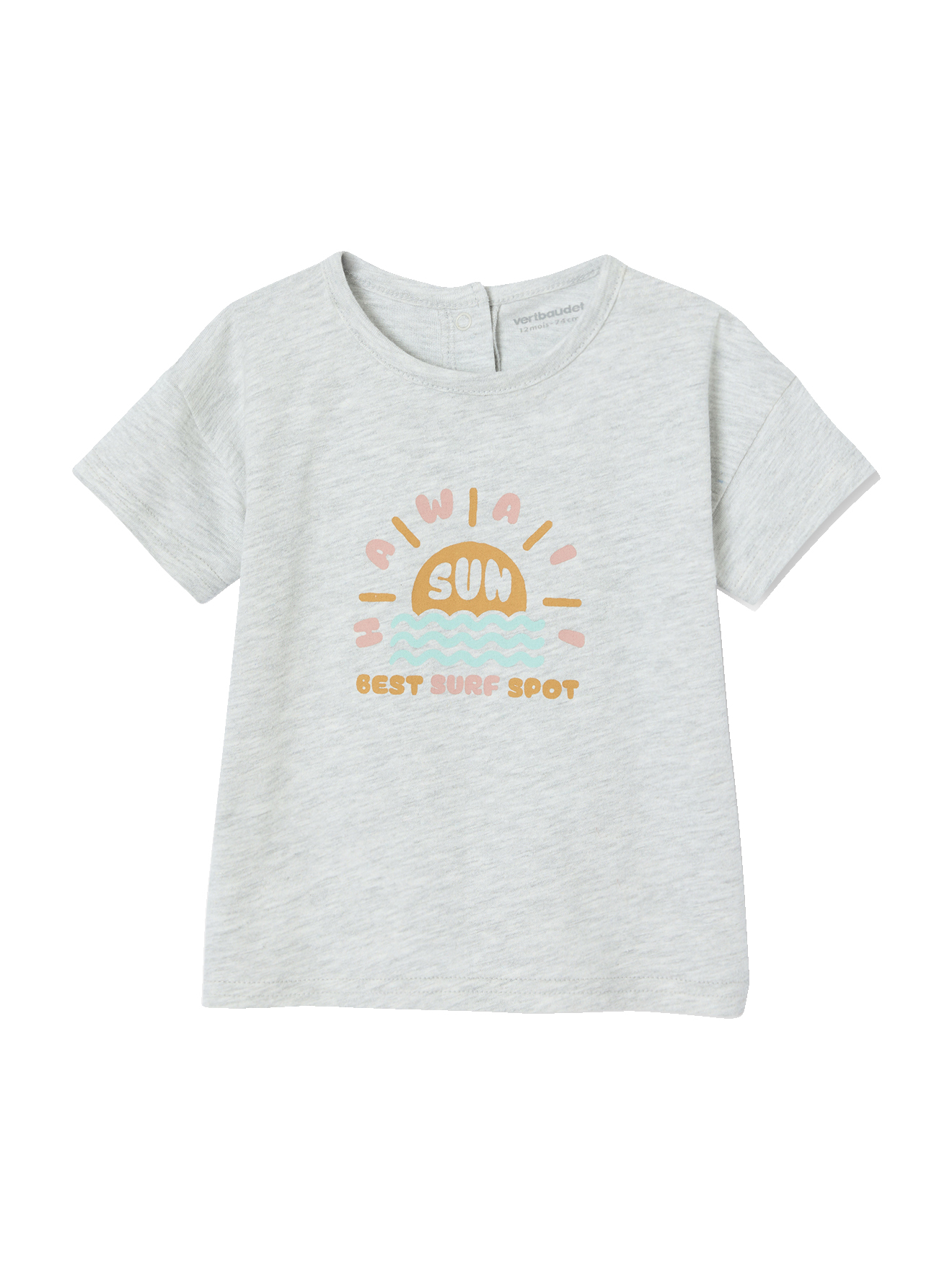 T-shirt motif hawaï bébé, VERTBAUDET