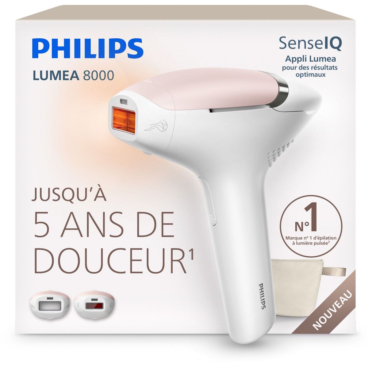 Epilateur lumière pulsée BRI932/00 PEARL PEACH 2, PHILIPS