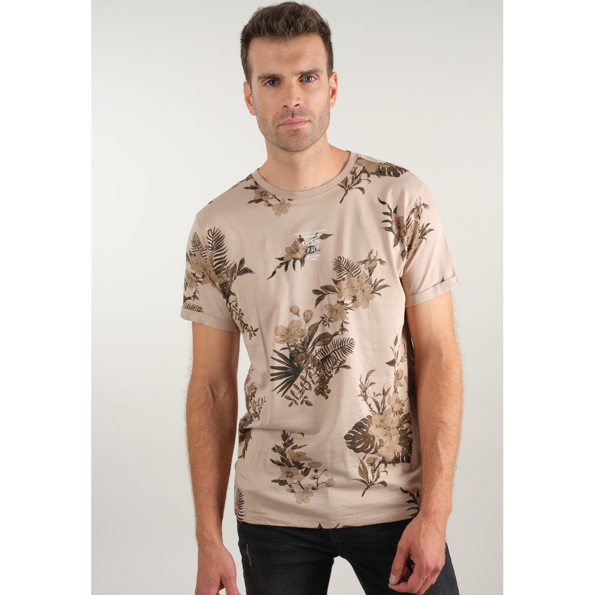 T shirt homme online fleur