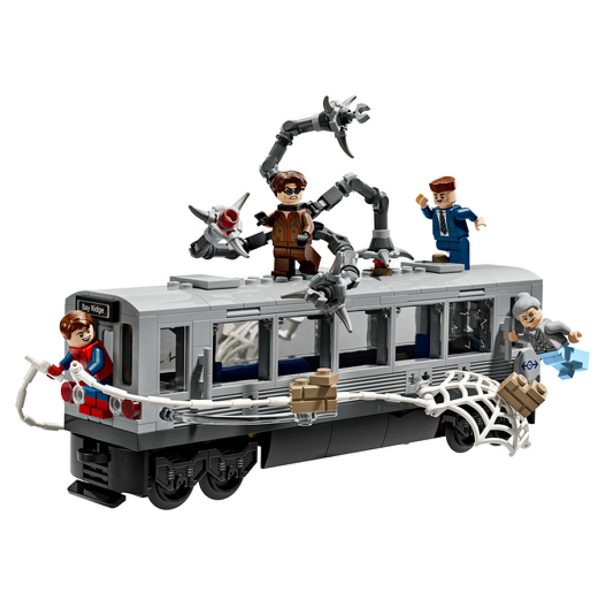 76321 La scene du train de Spider-Man et Docteur Octopus, LEGO