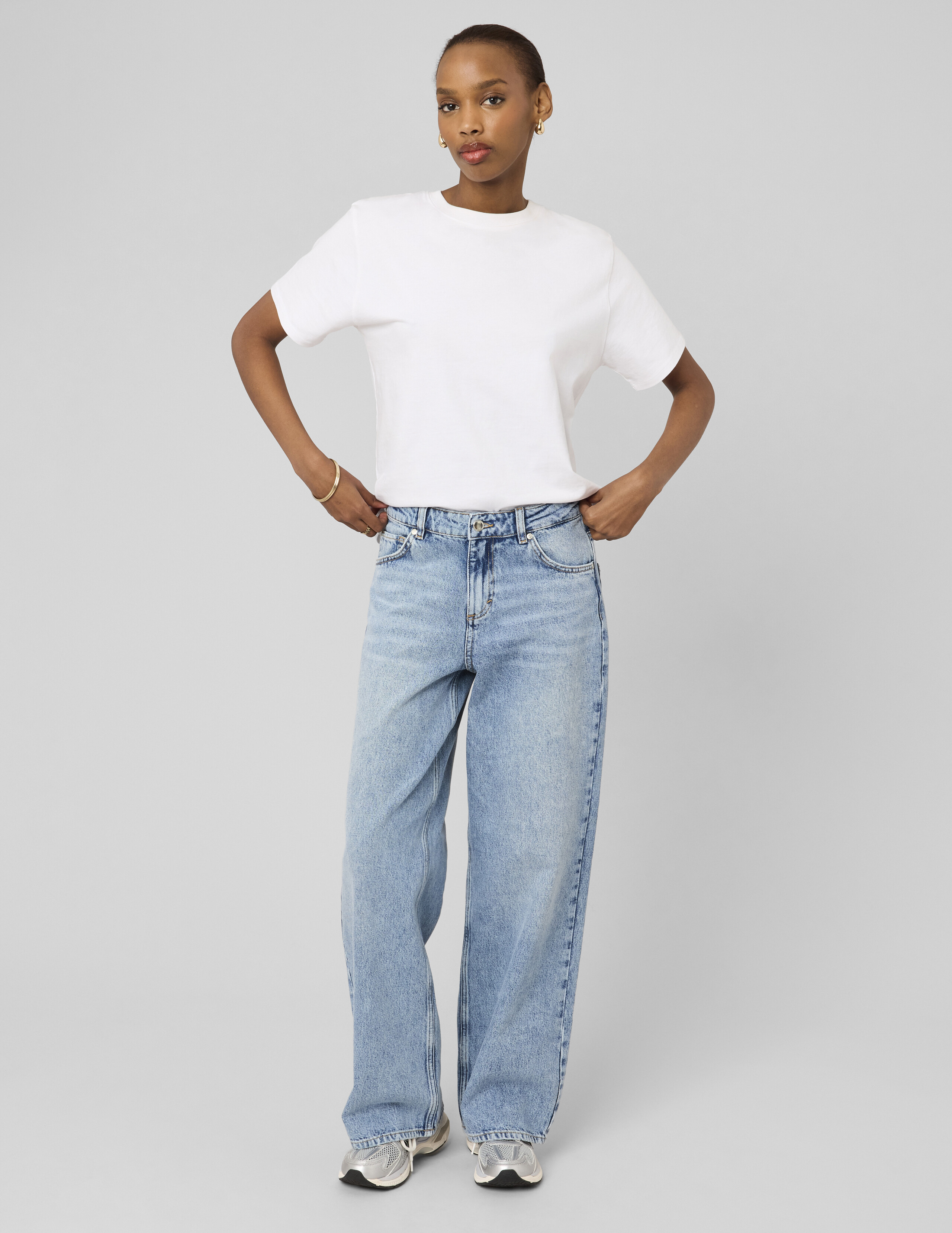 Jean baggy taille basse, BZB