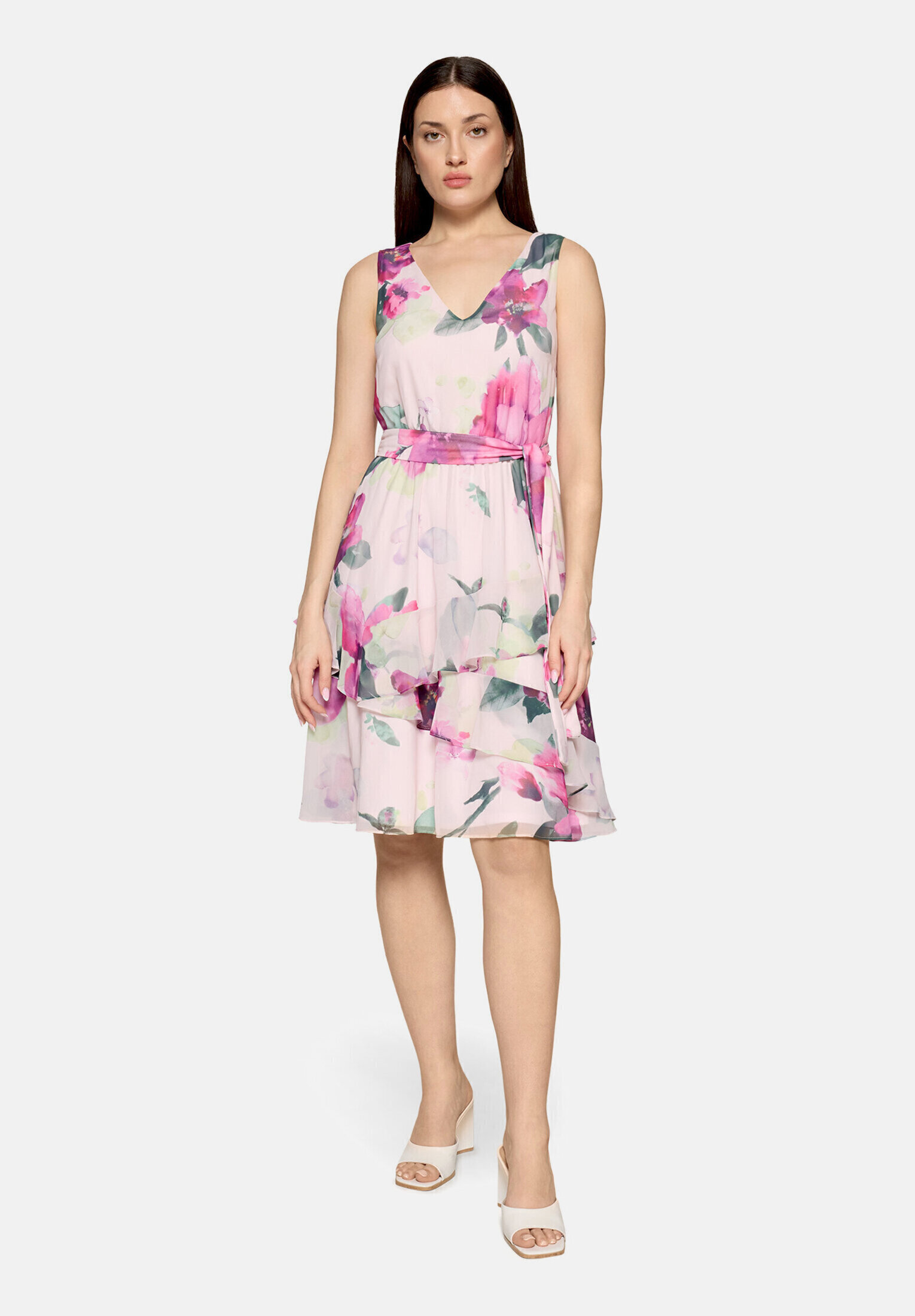 Robe de cocktail à volant, VERA MONT