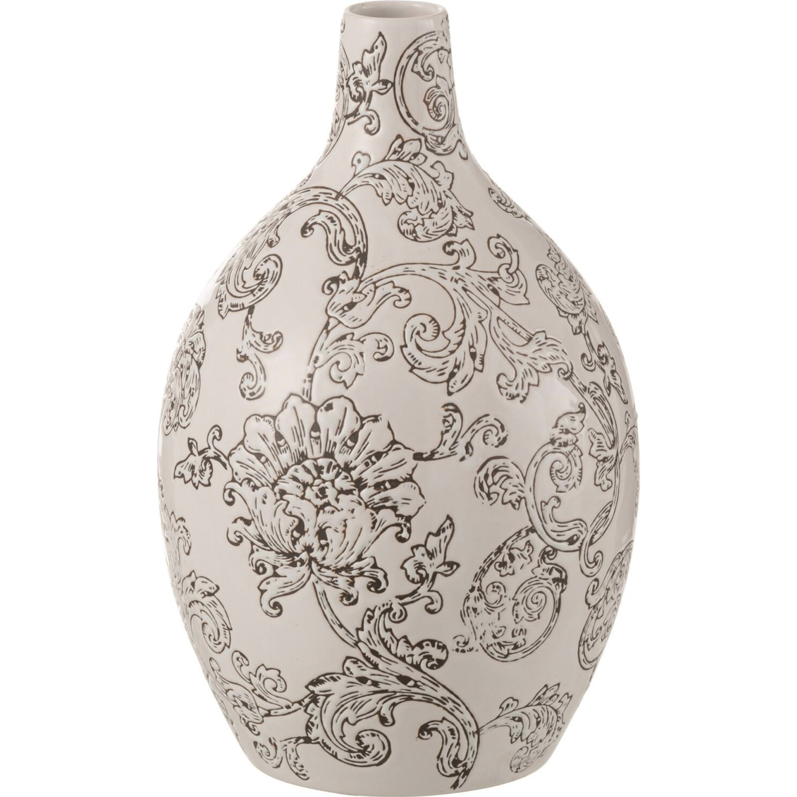 Vase rond en porcelaine, Motif zen, RECOLLECTION
