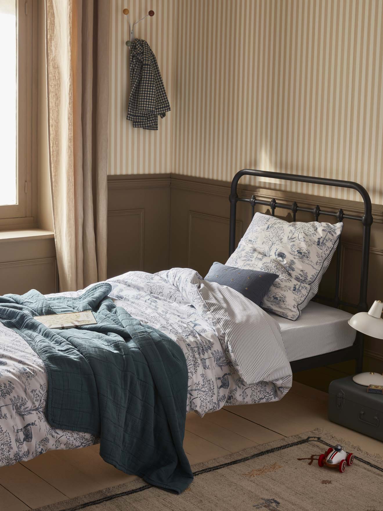 Housse de couette coton "Esprit petit Jouy", CYRILLUS
