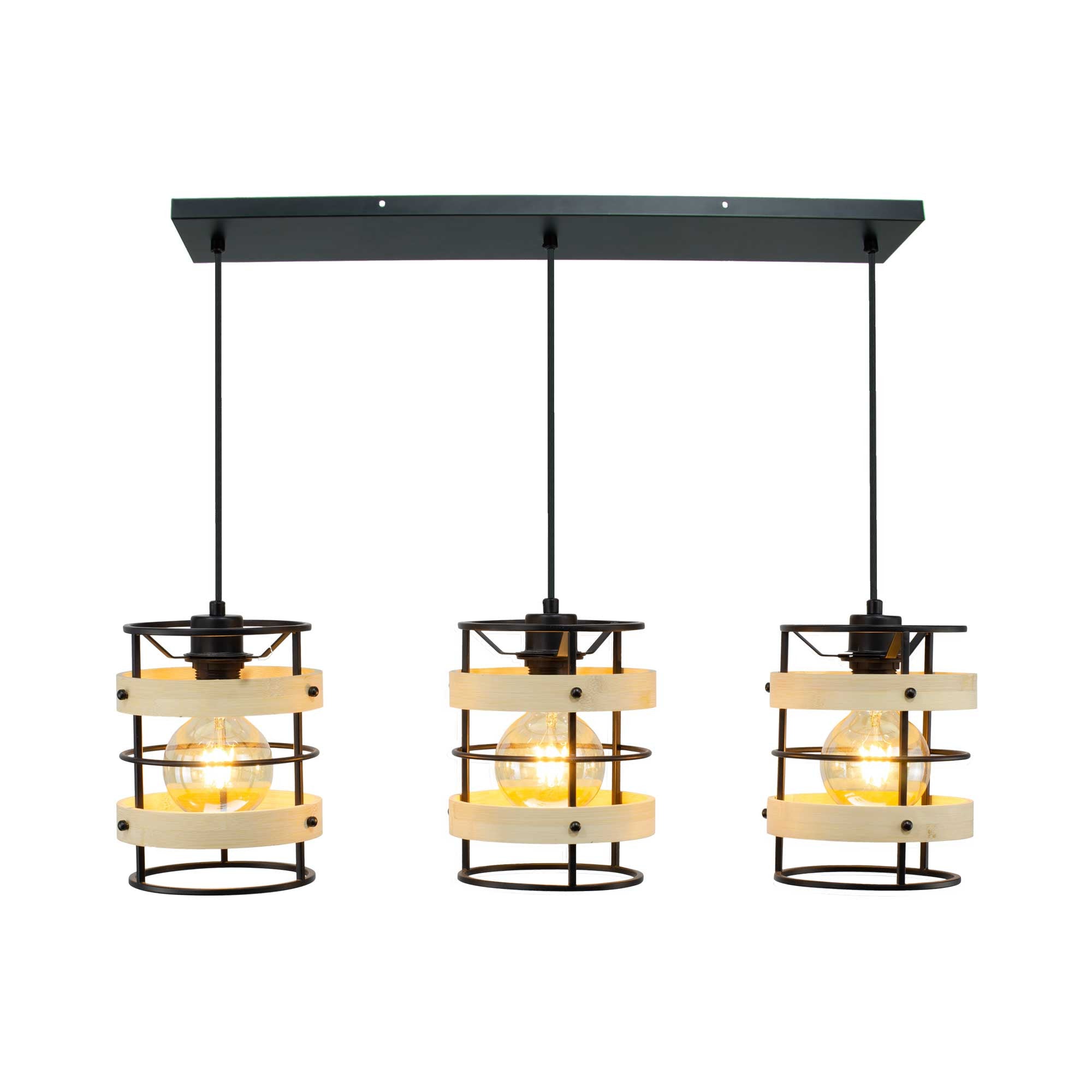 Suspension en bambou et métal, ARTONE, C-CREATION