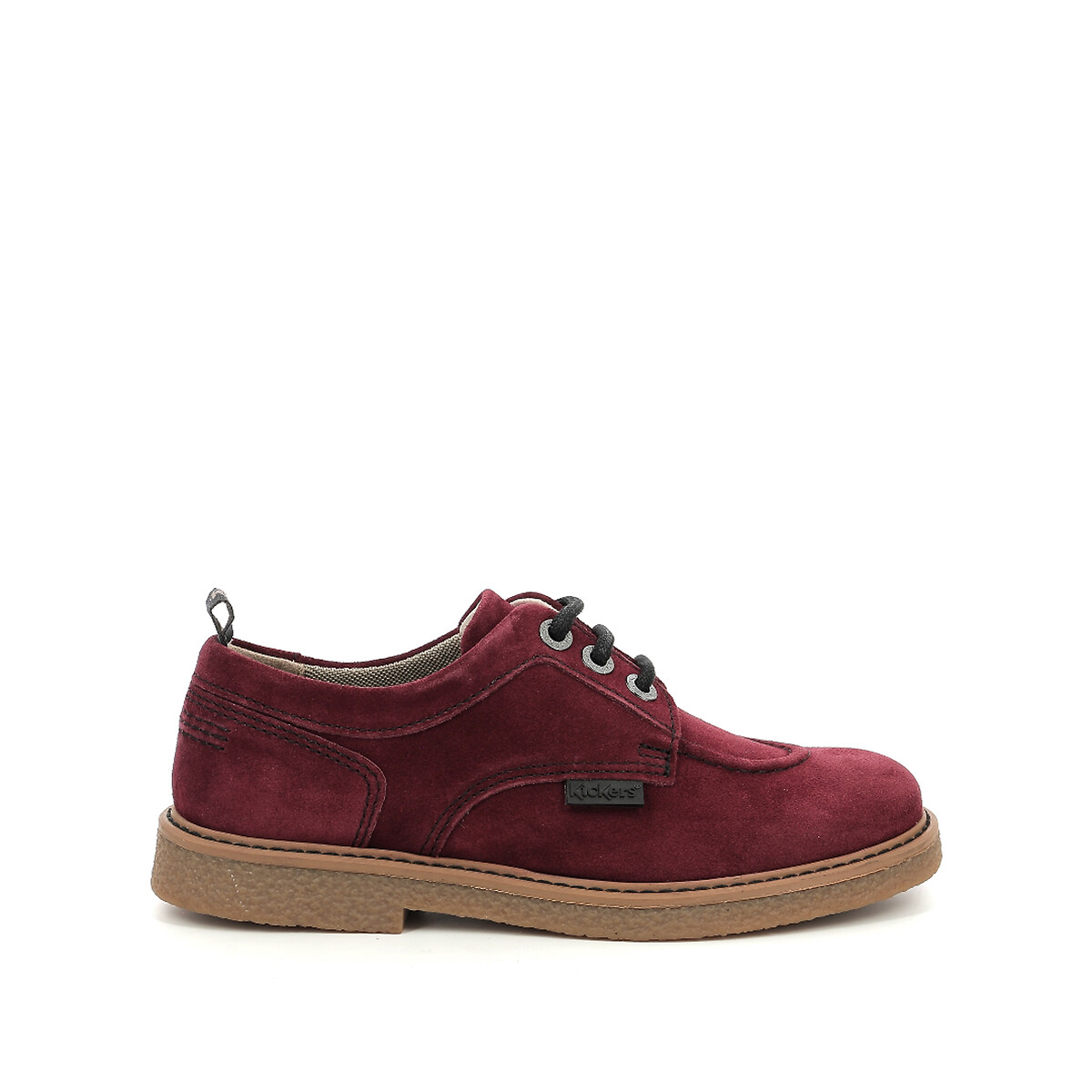 Kick levy suede brogues burgundy Kickers La Redoute