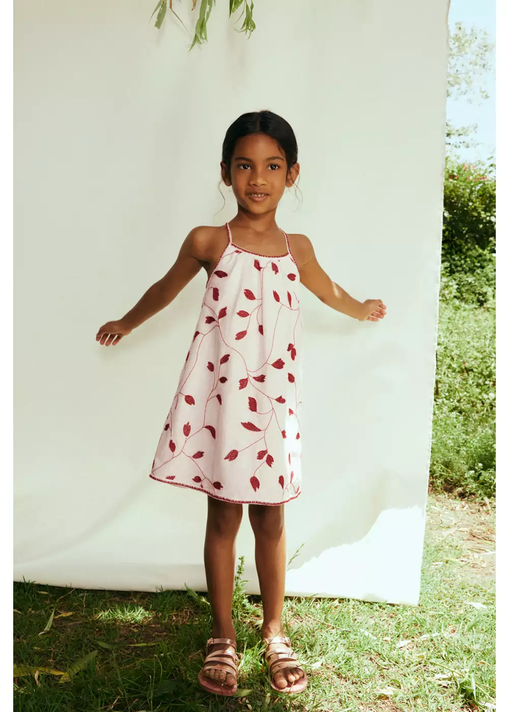 Robe à broderie florale, MANGO BABY