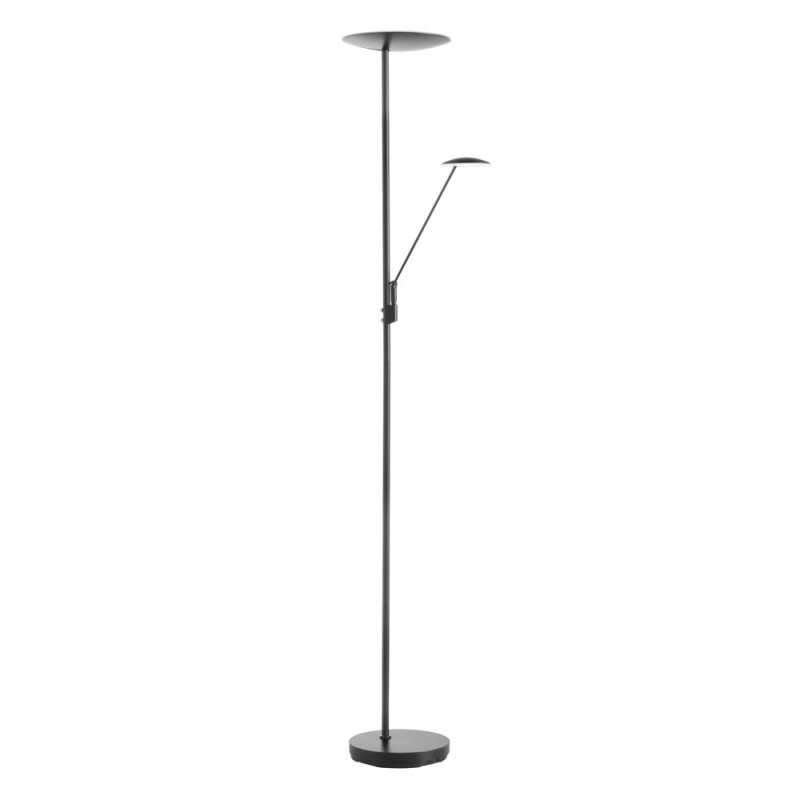 Lampadaire Led Avec Liseuse Daphné Noir, MILLUMINE