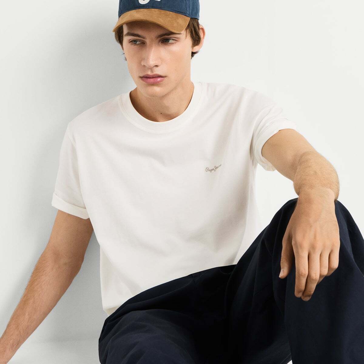 T-Shirt Coupe Regular Avec Logo Brodé, PEPE JEANS