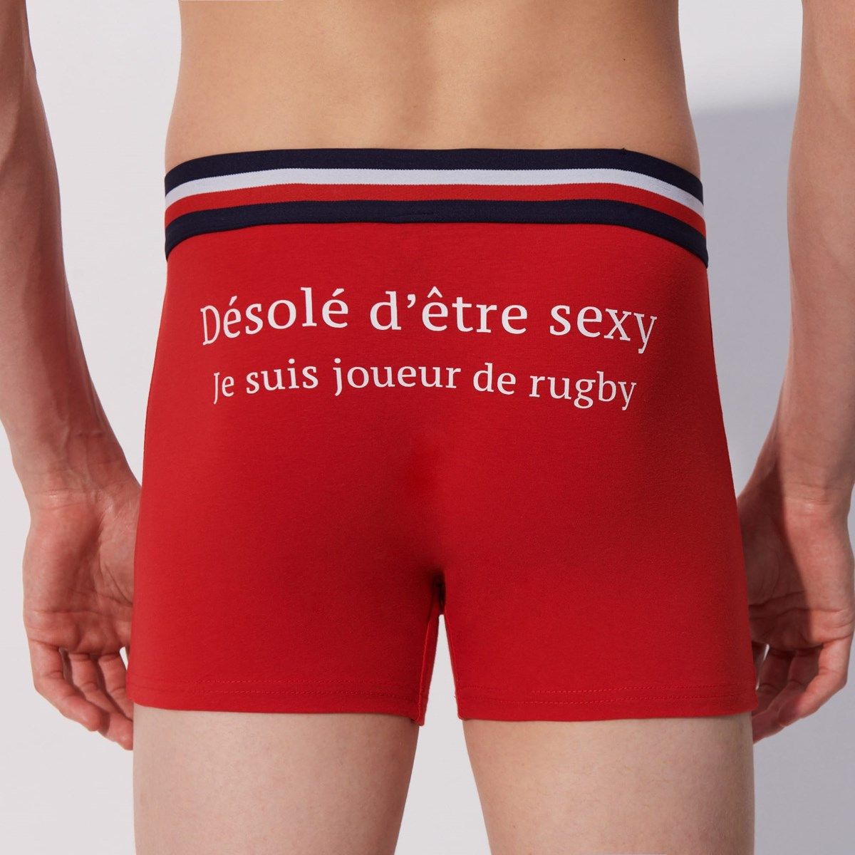 Boxer homme 2025 avec message