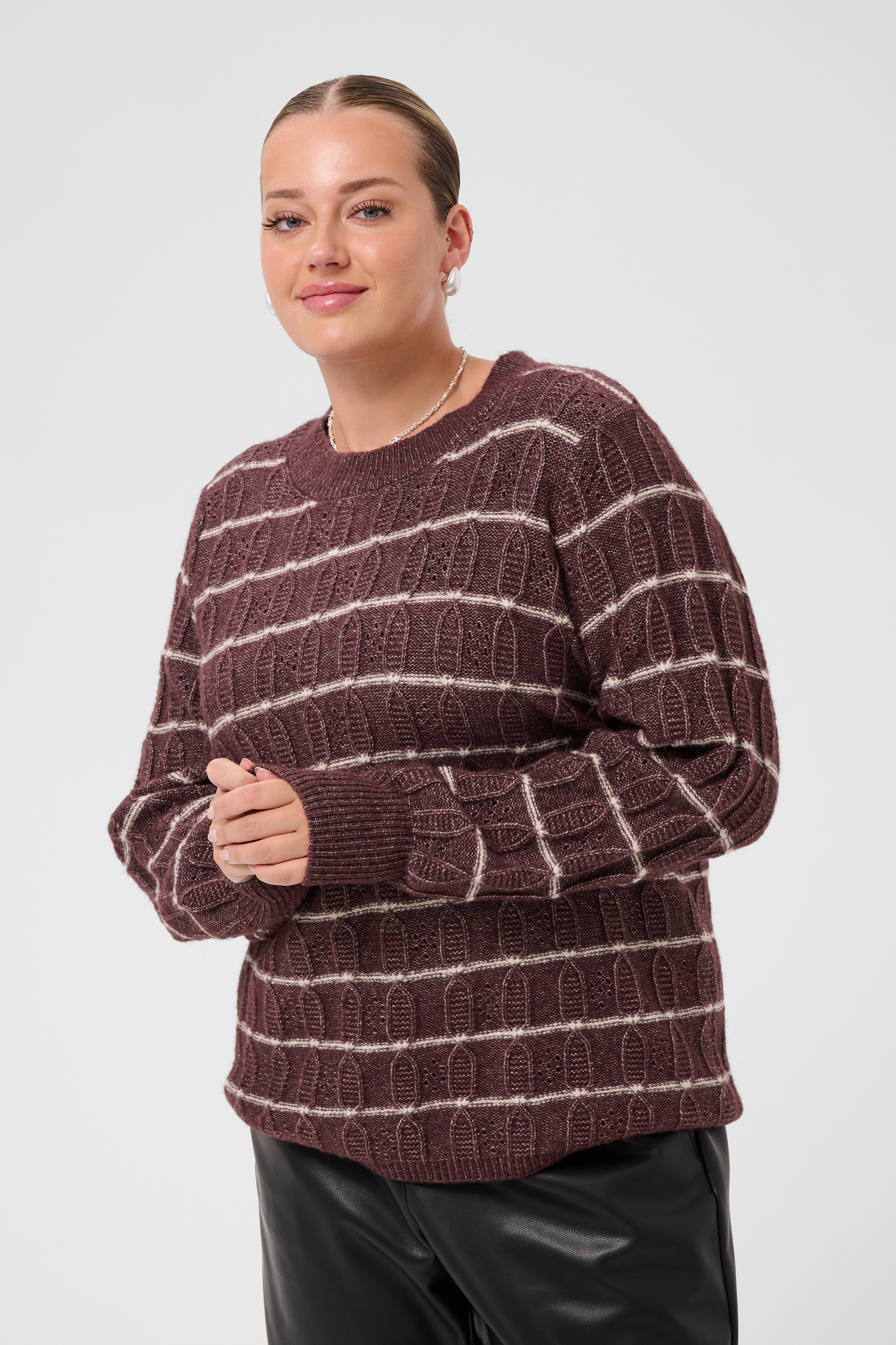 Pullover tricoté, KAFFE CURVE