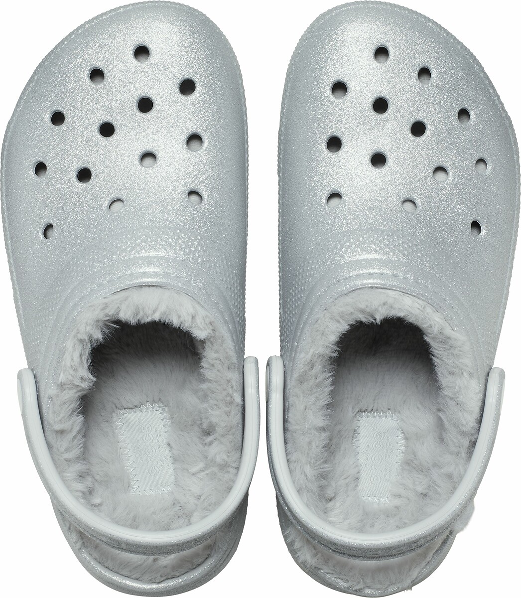 Crocs Zuecos Classic Fuzz Glitter — photo 5